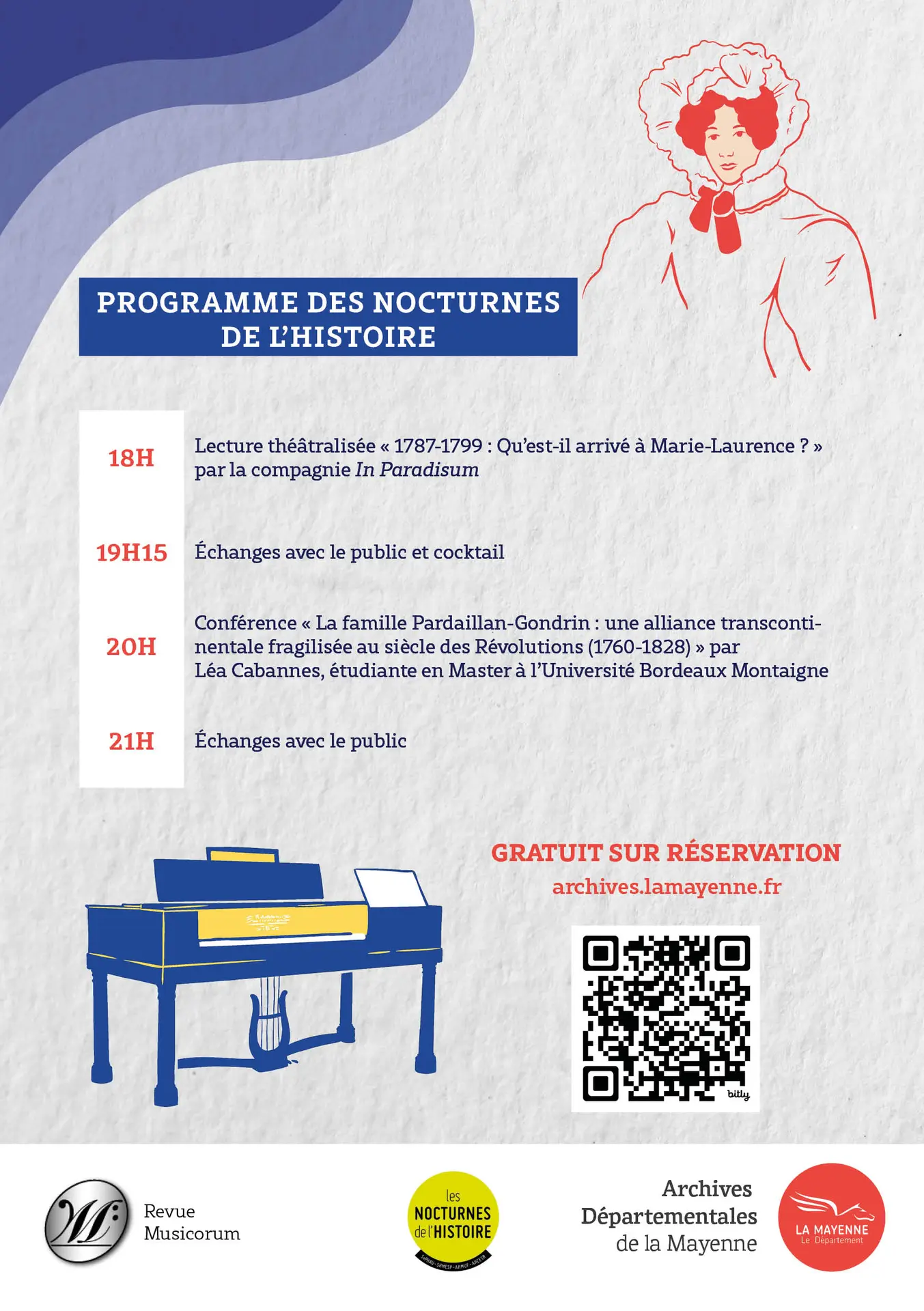 Programme Nocturnes de l'histoire Archives Mayenne 2026