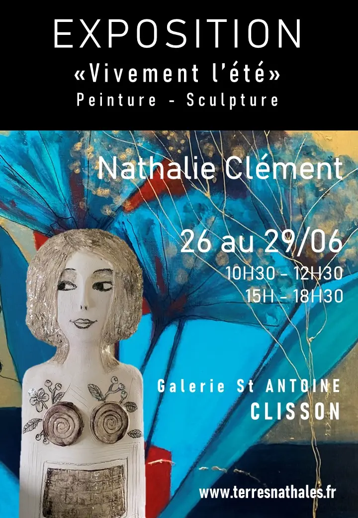 Affiche exposition vivement l'été de Nathalie Clément
