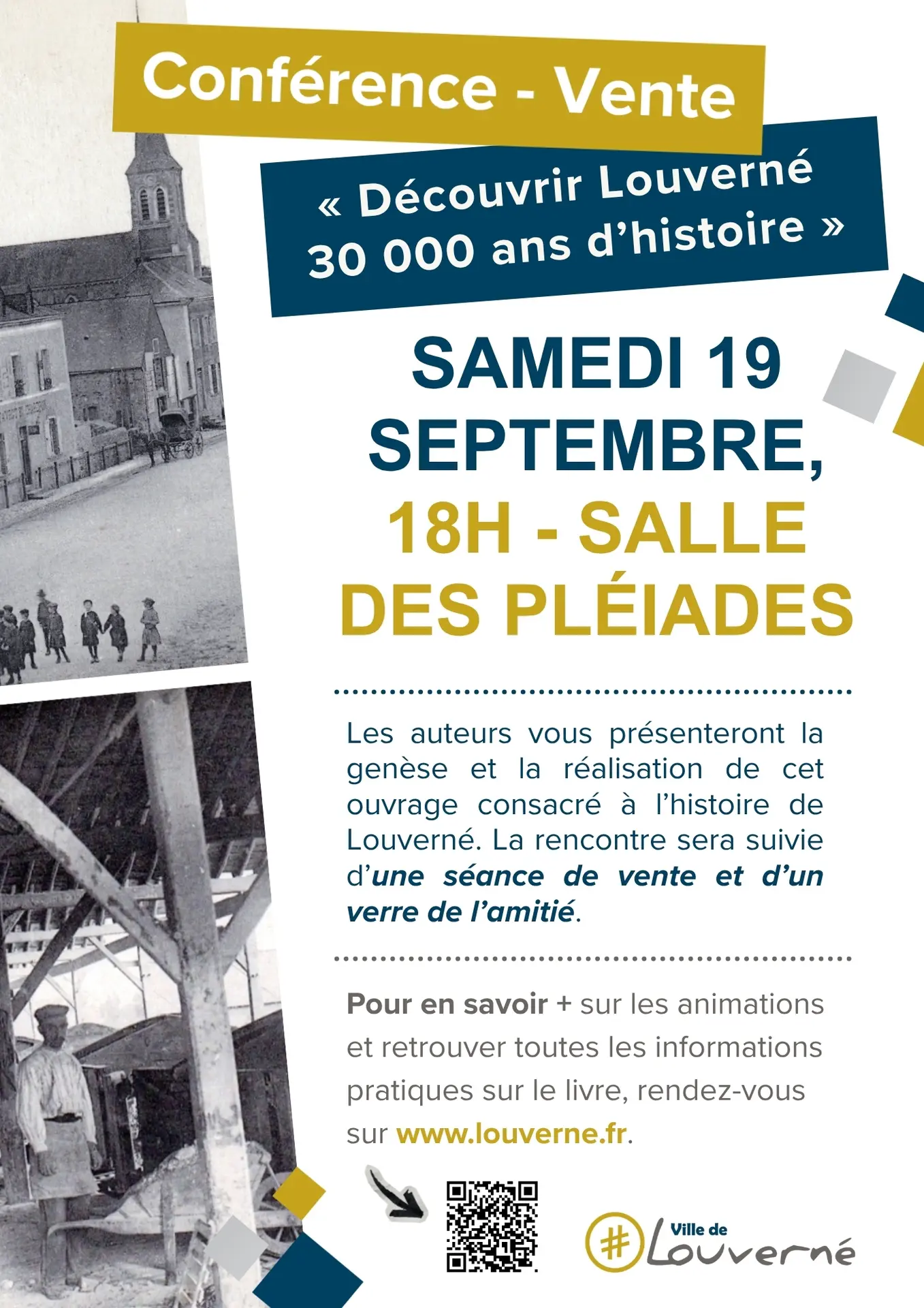 Affiche - conférence livre Louverné - 1