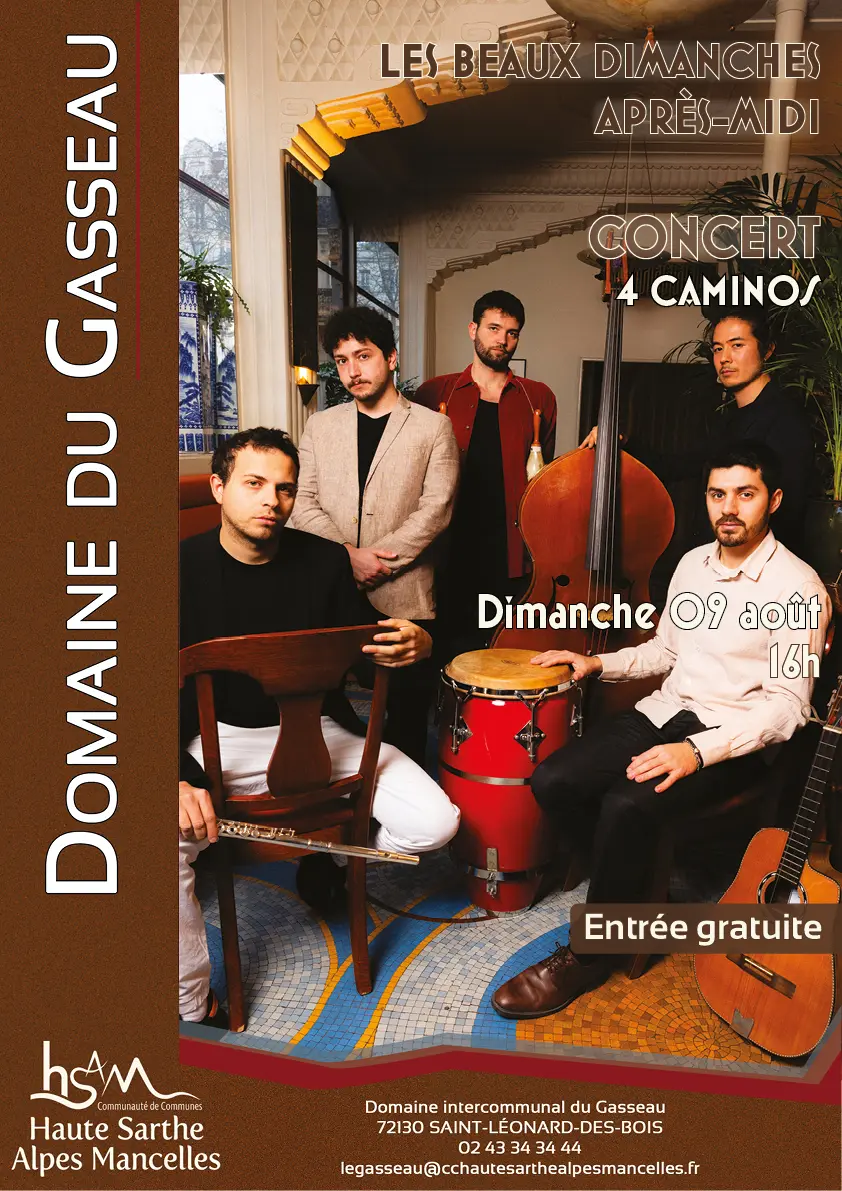 Concert 4 Caminos - Domaine du Gasseau - été 2026