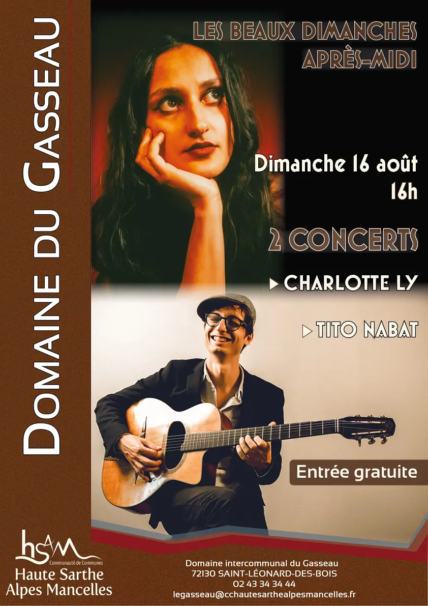 Concert Charlotte Ly + Tito Nabat - Domaine du Gasseau - été 2026