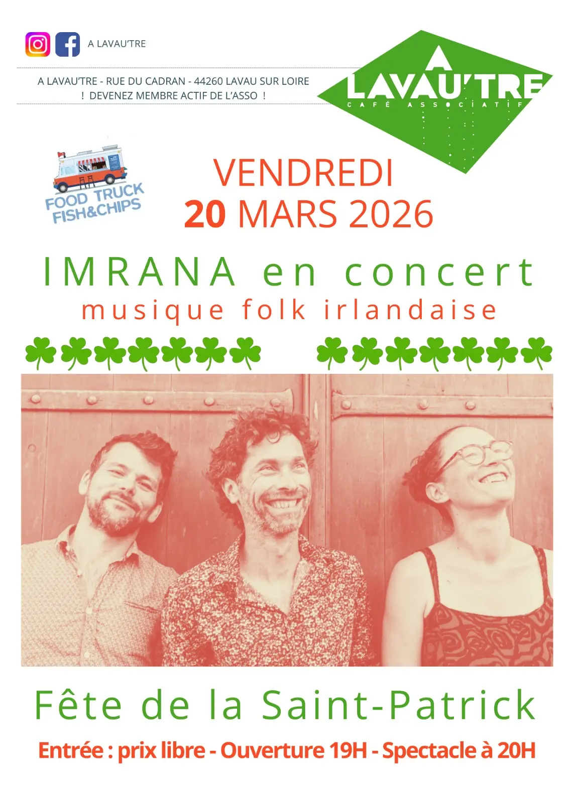 Affiche St Patrick 2026