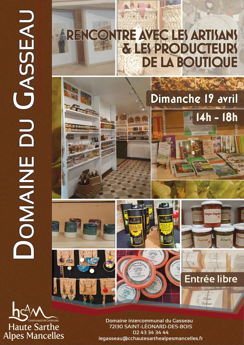 RDV artisans boutique - Domaine du Gasseau - 19 04 2026