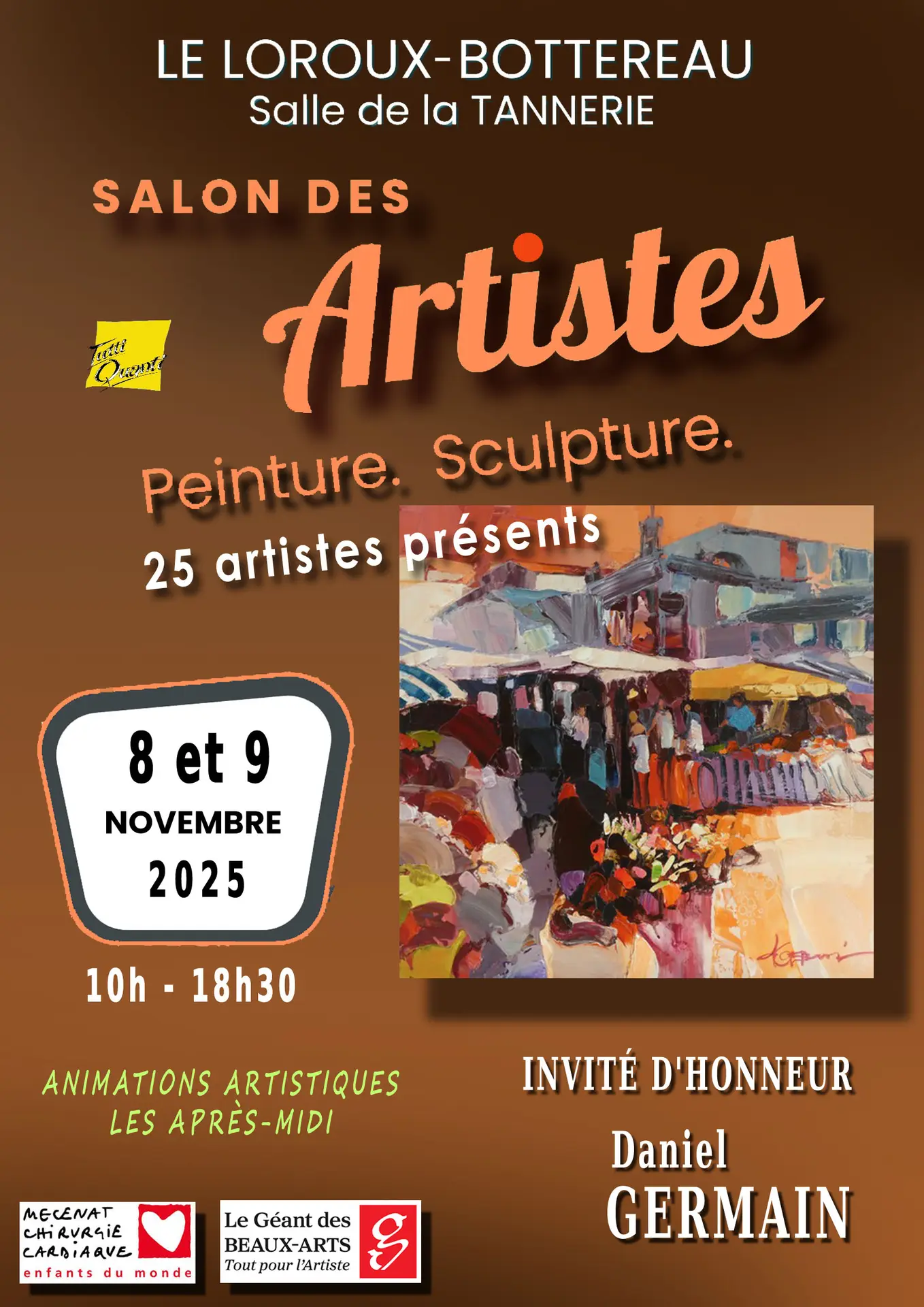 Affiche salon des artistes 2025
