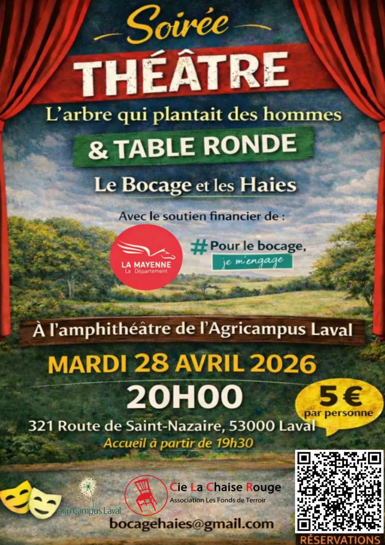 Affiche spectacle et table ronde