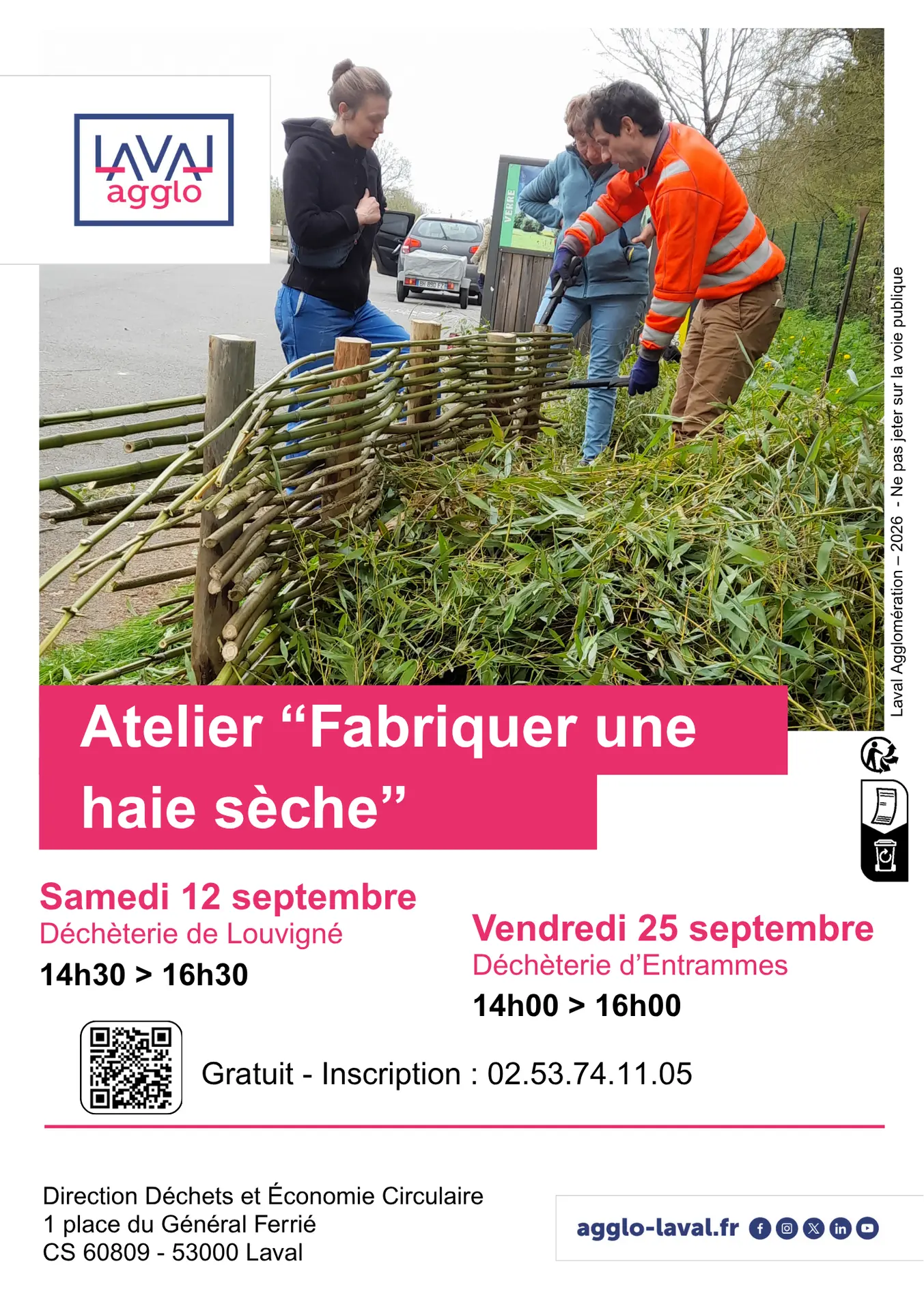 Atelier fabriquer une haie-sèche