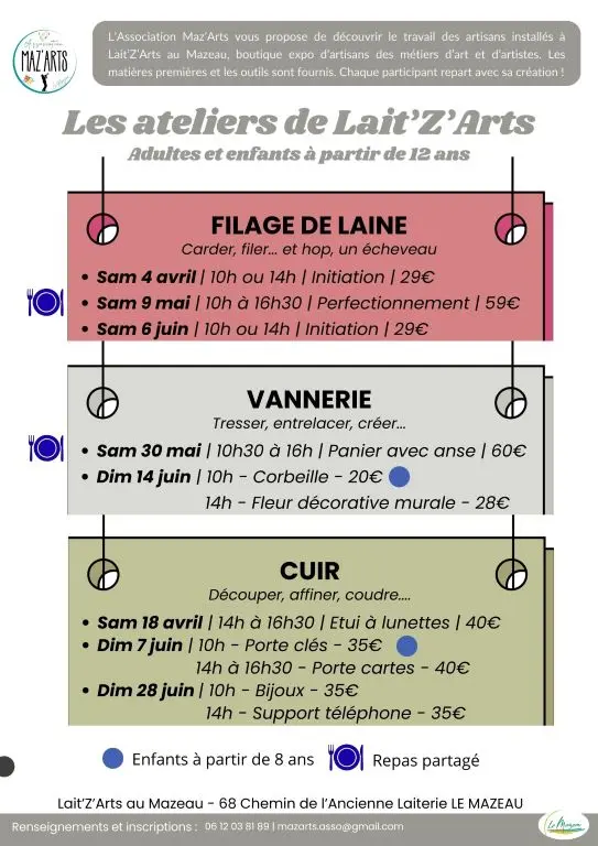 Ateliers Lait'Z'Arts