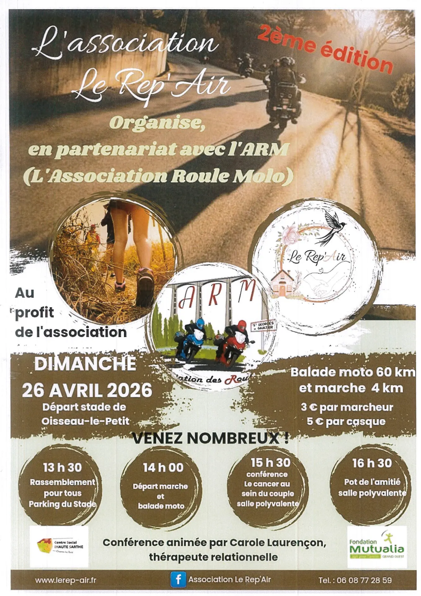 Balade moto et pédestre 26 04