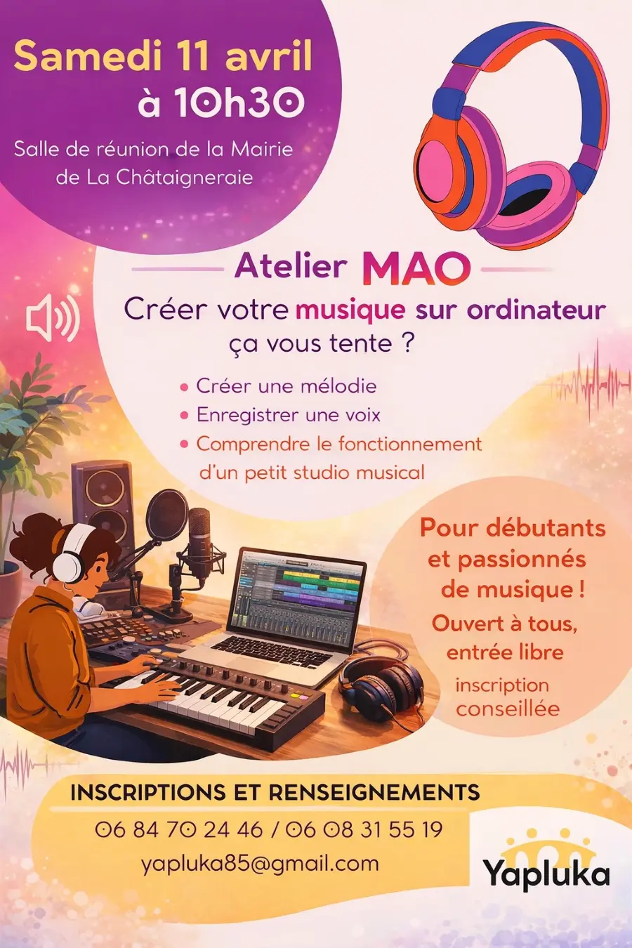 atelier musical - la Châtaigneraie - 85