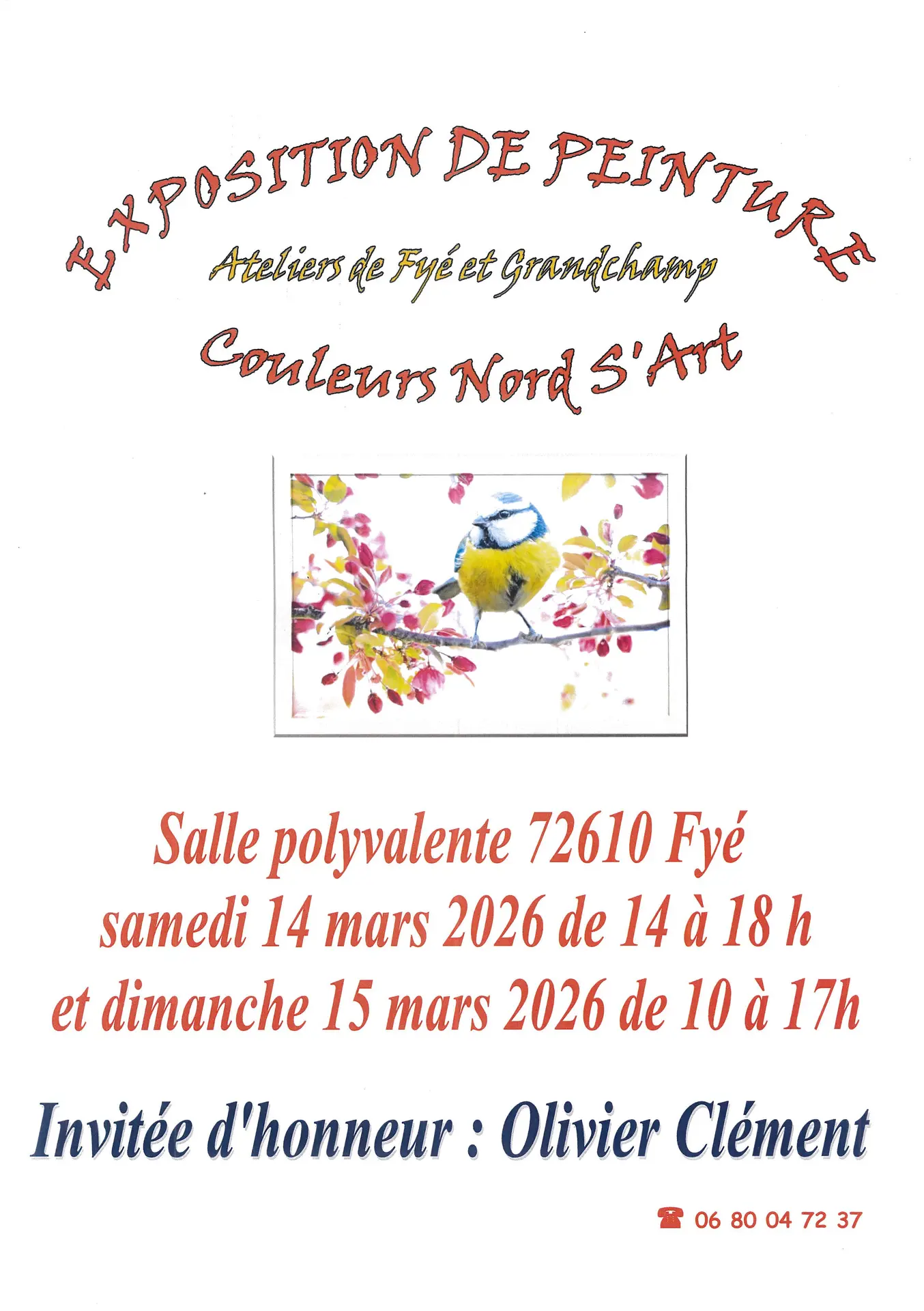 Expo Couleurs Nord S'Art mars 2026