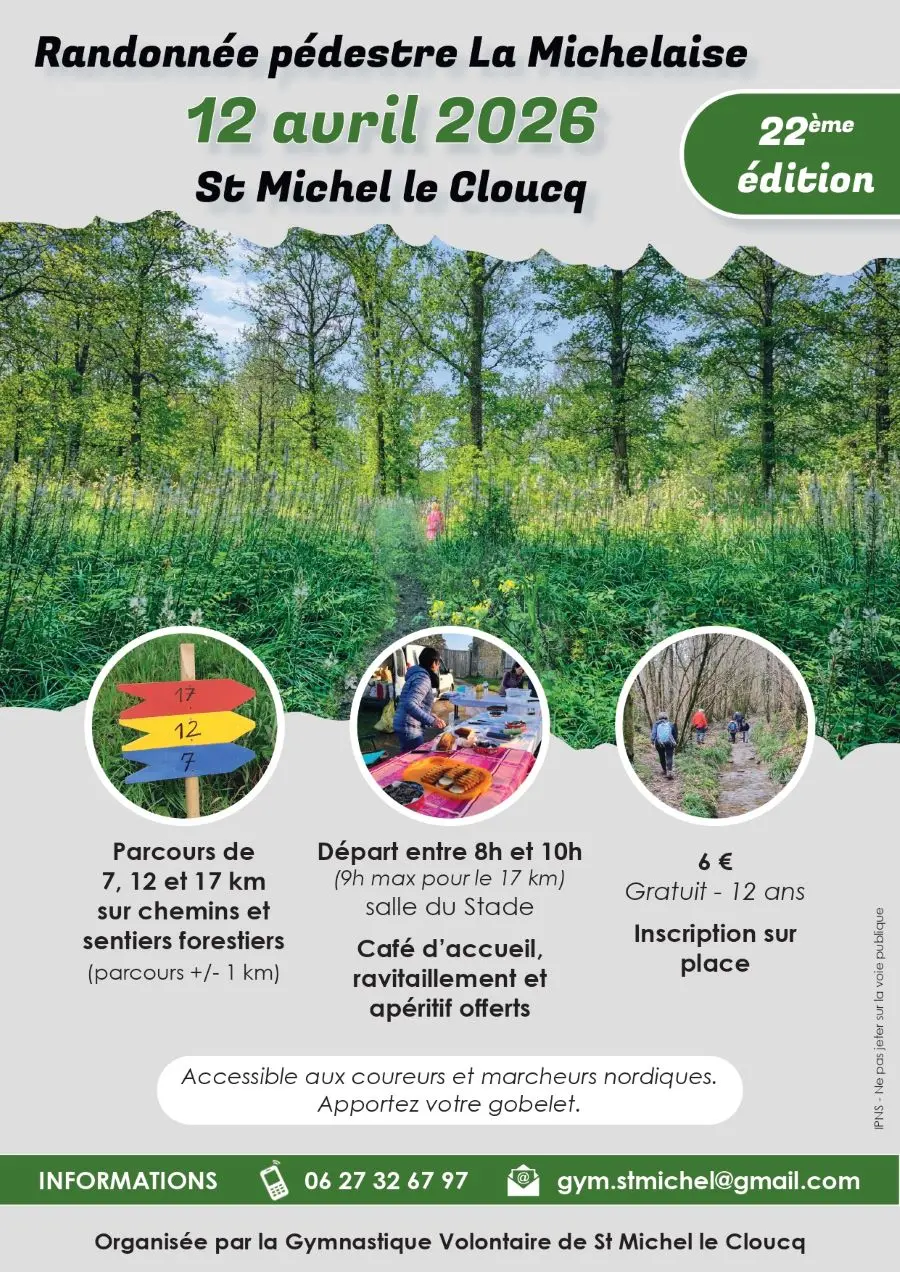 GYM-flyer randonnée - St Michel le Cloucq - 85