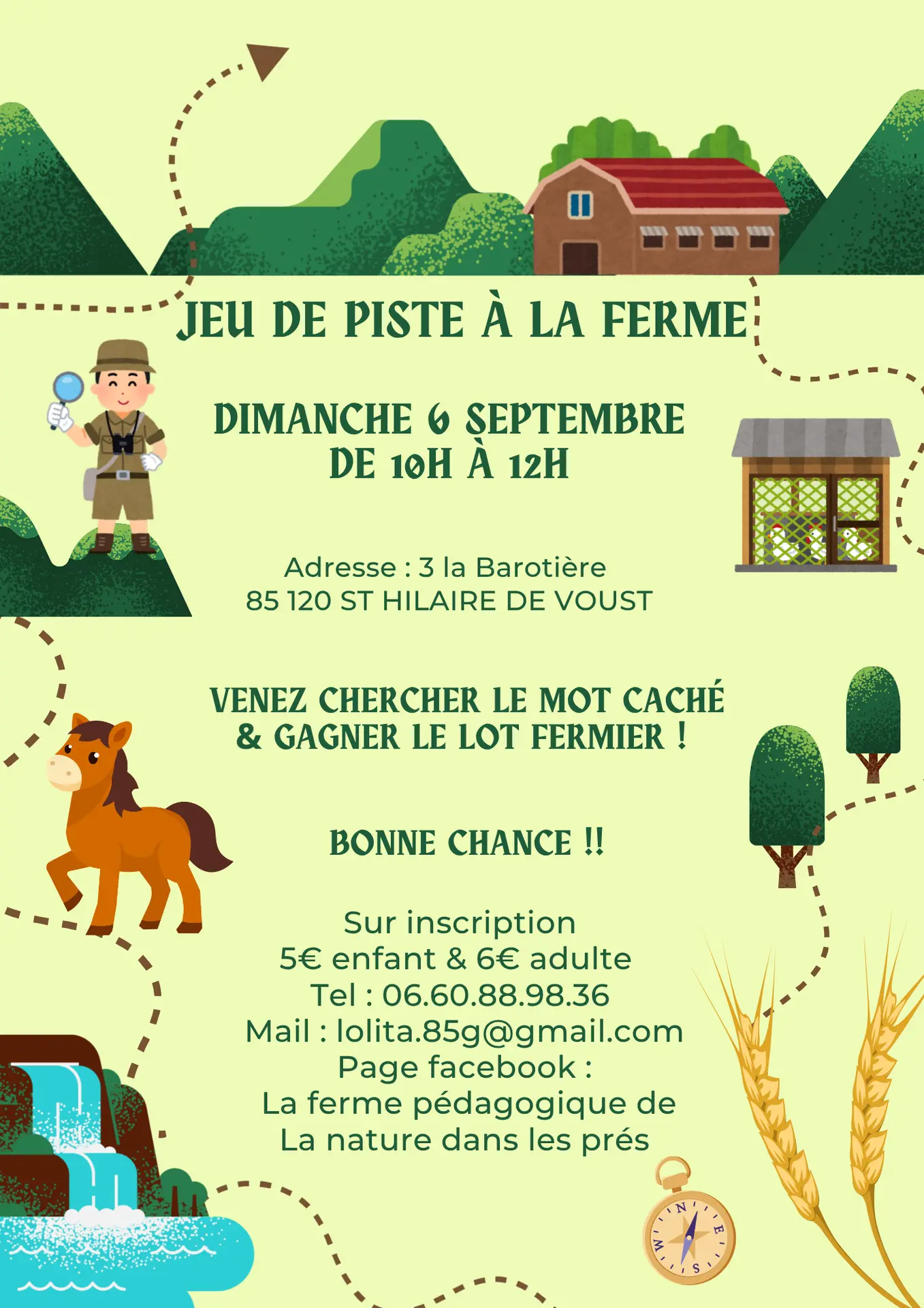Affiche jeu de piste