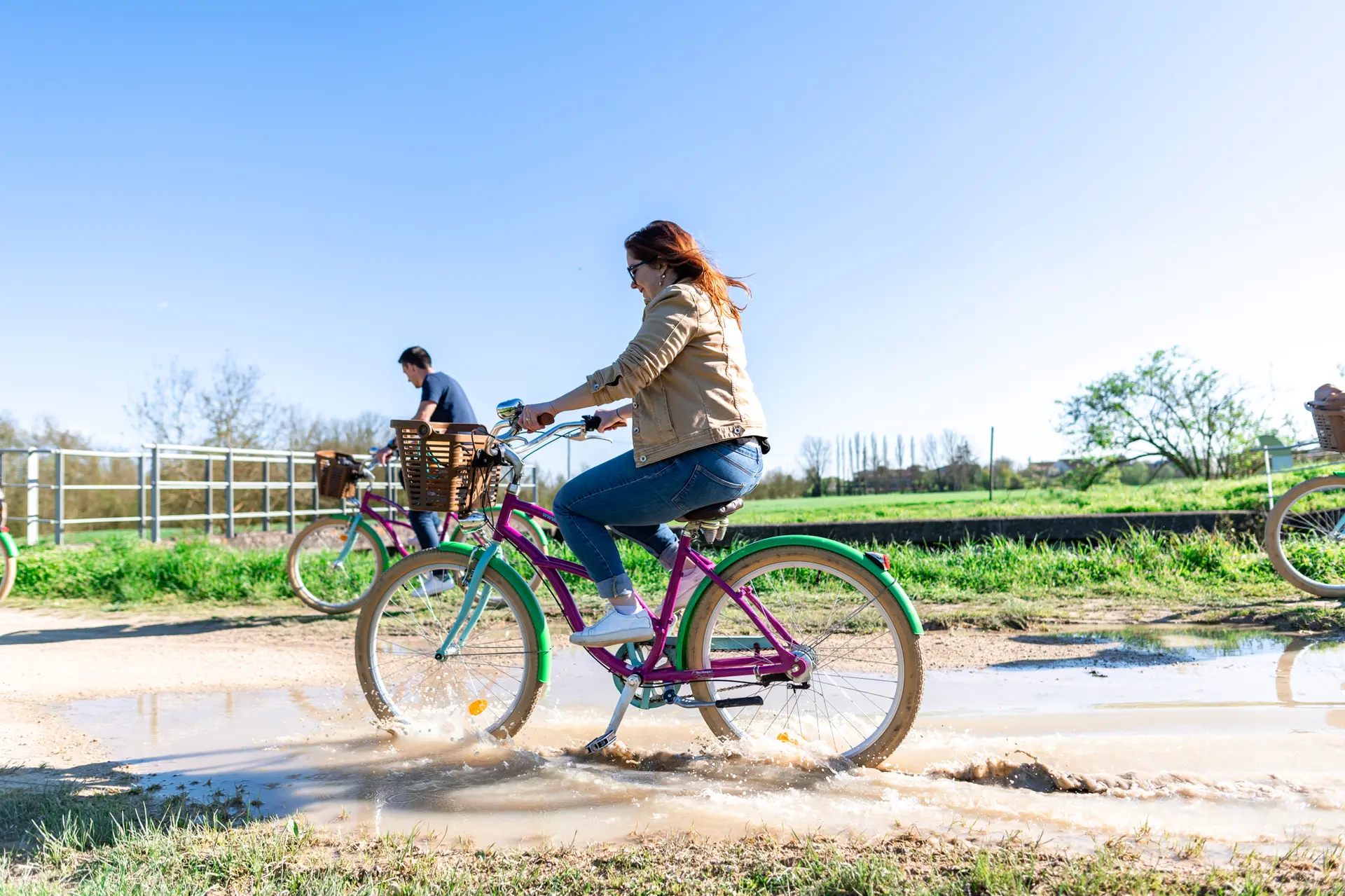 JD sur les traces des Moines bâtisseurs - sur les pistes cyclables