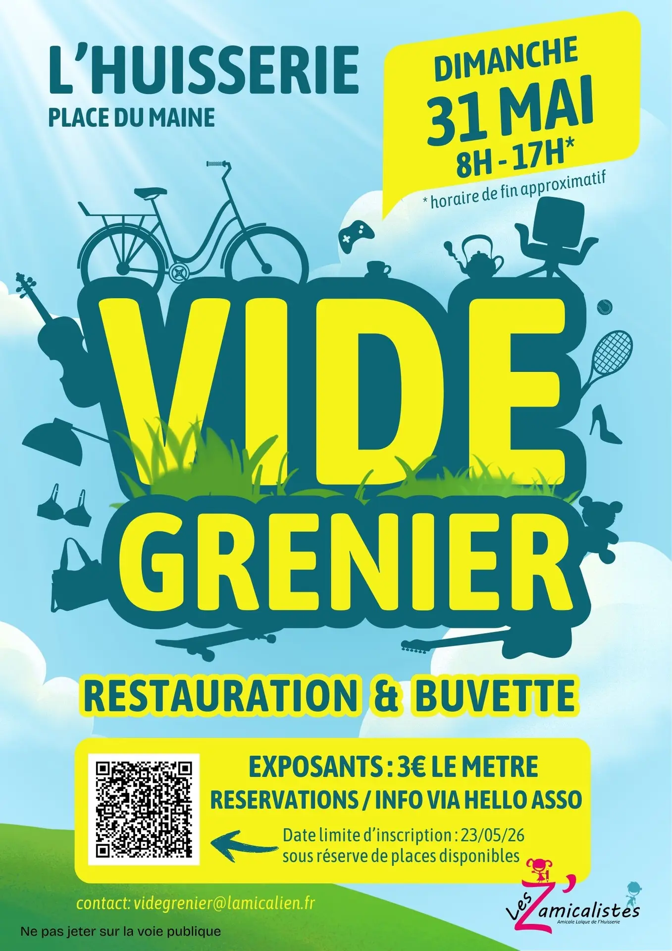 Affiche Vide-Grenier Mai 2026