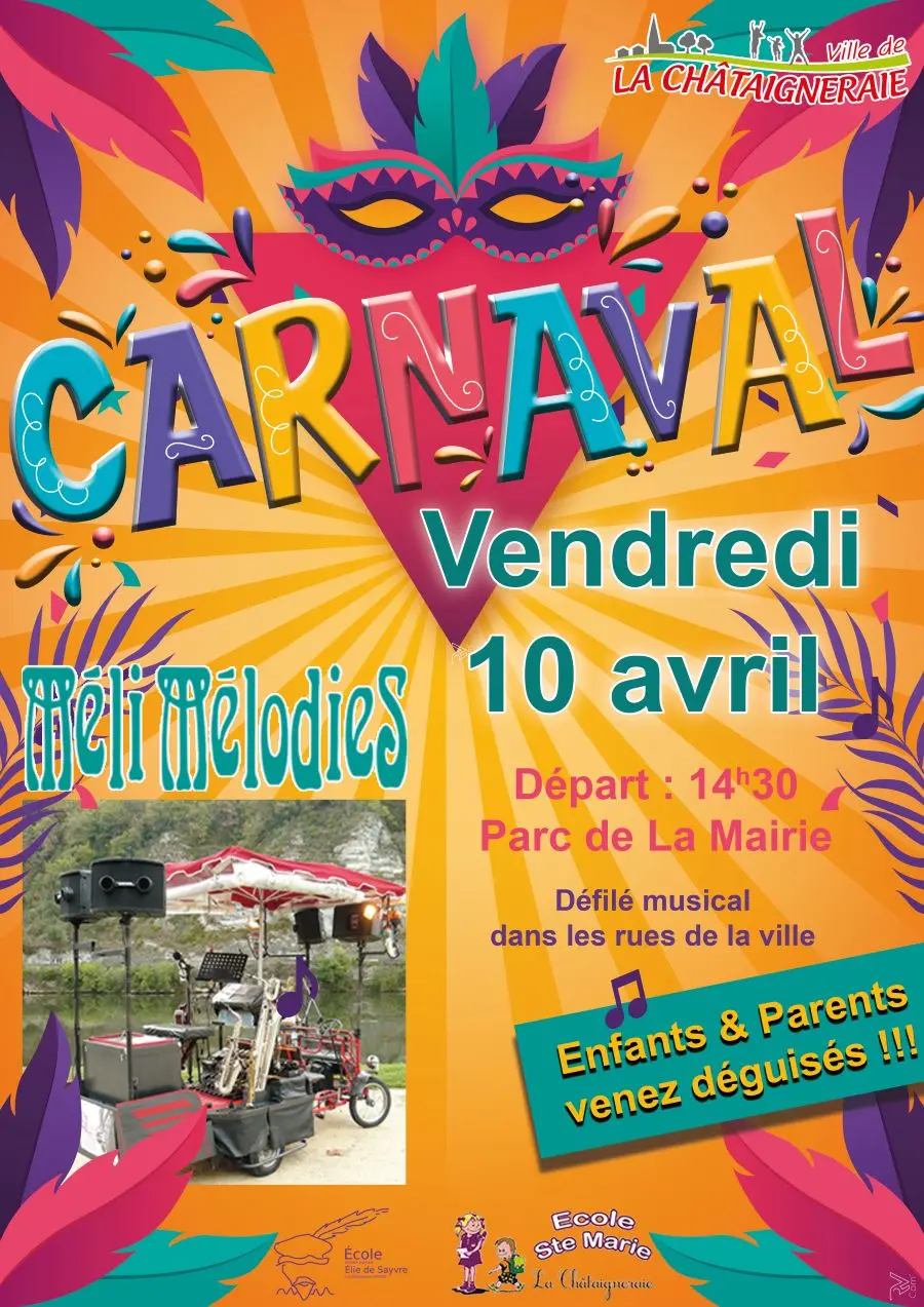 affiche-carnaval- La Châtaigneraie - 85
