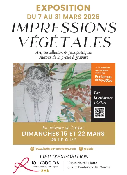 affiche expo impressions vegetales i.z.a