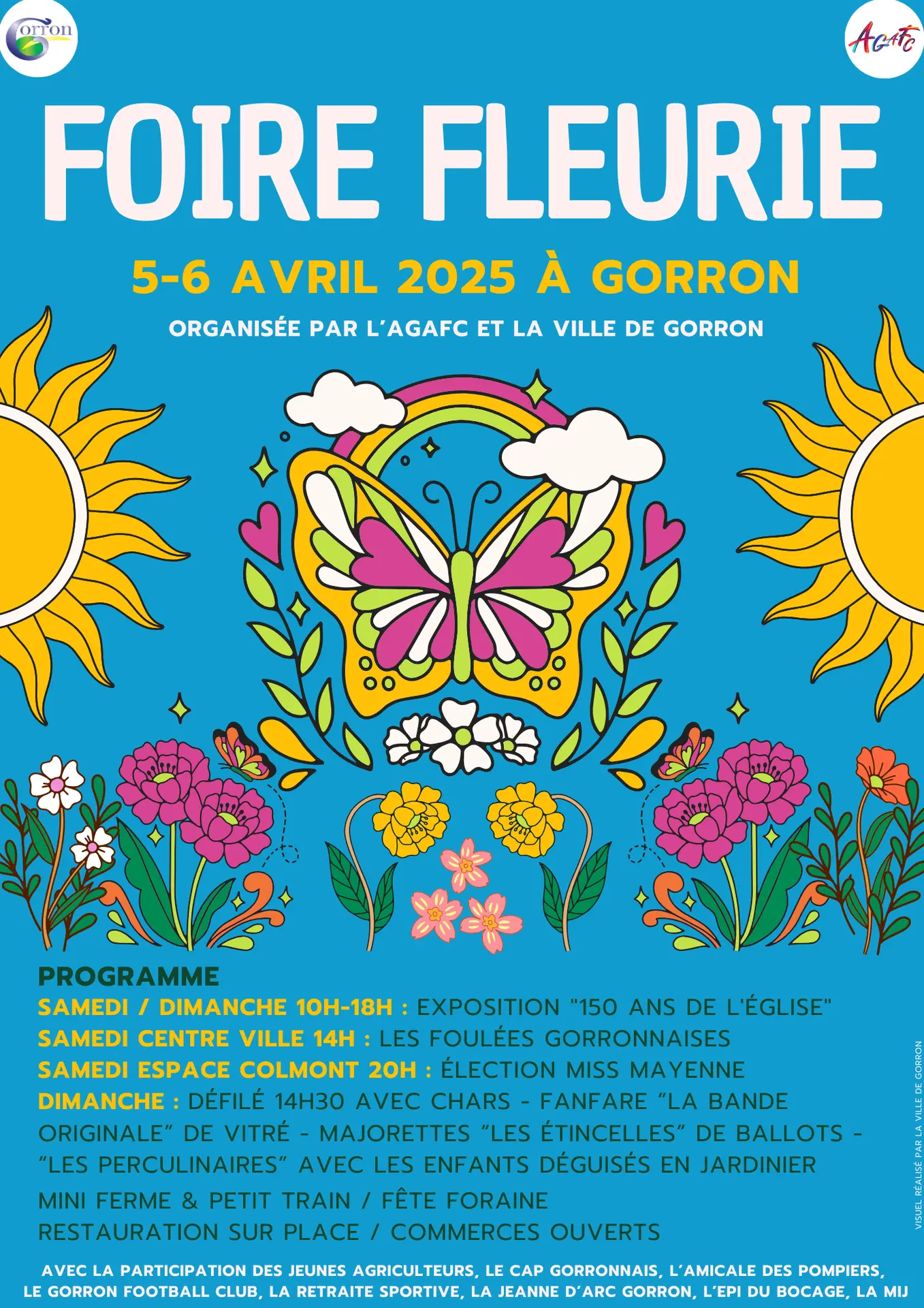 affiche Foire fleurie 2025