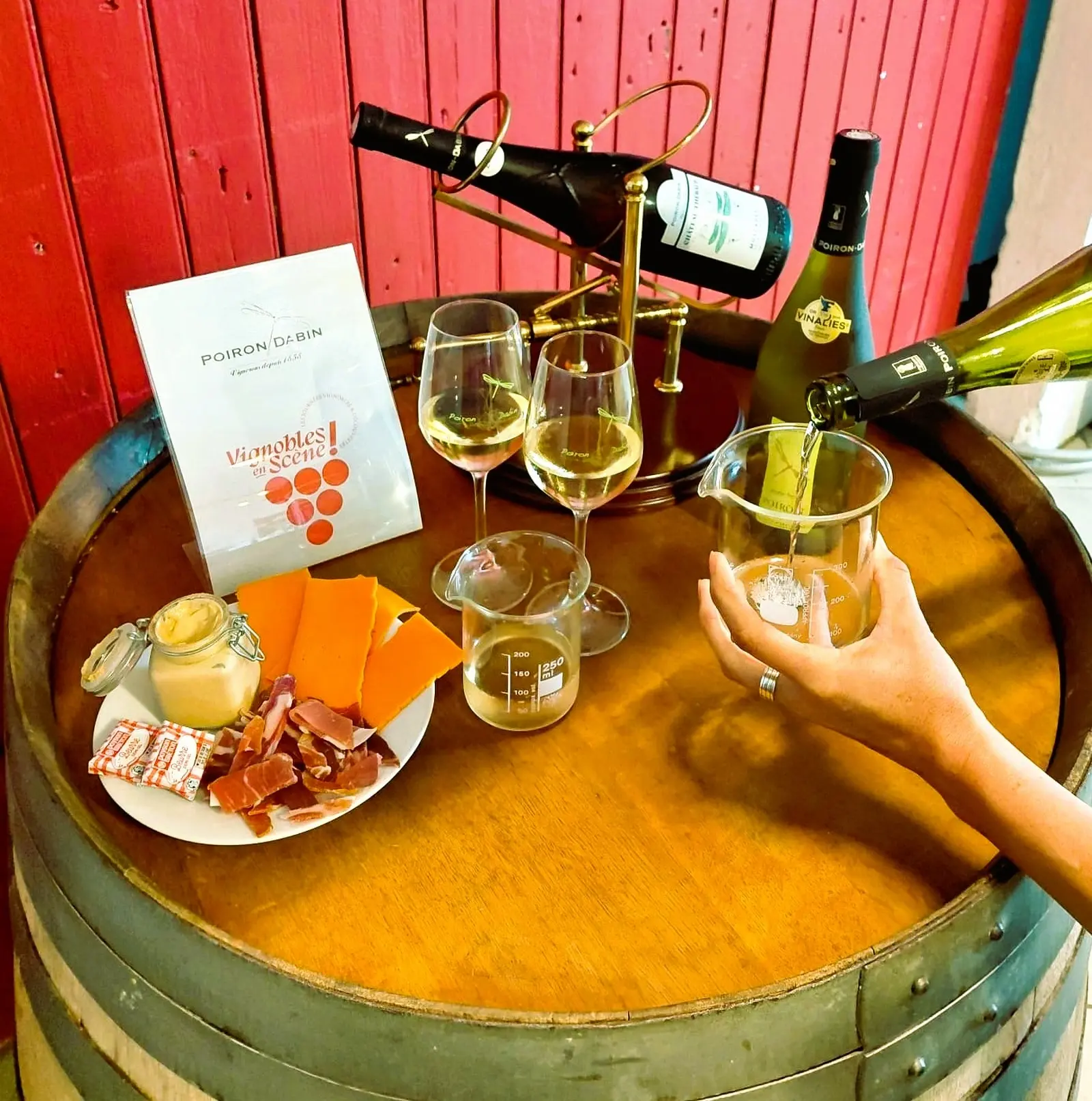 Animation création de vins au domaine Poiron Dabin