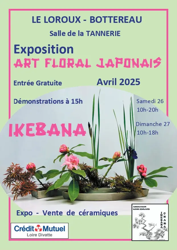 asso-ikebana-afficheexpoartfloral-LeLoroux_2025_DestinationVignobleNantais.com
