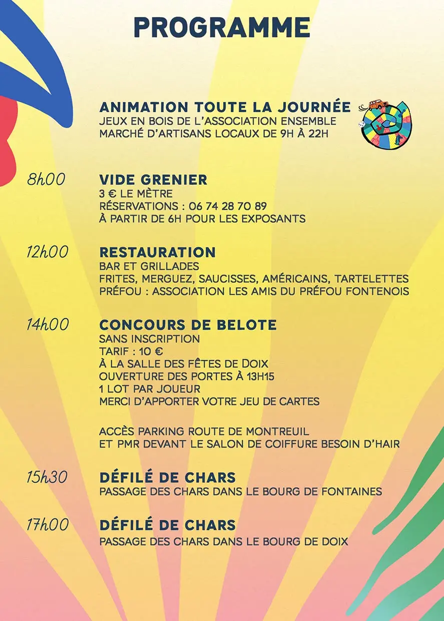 Doix Lès Fontaines en fête