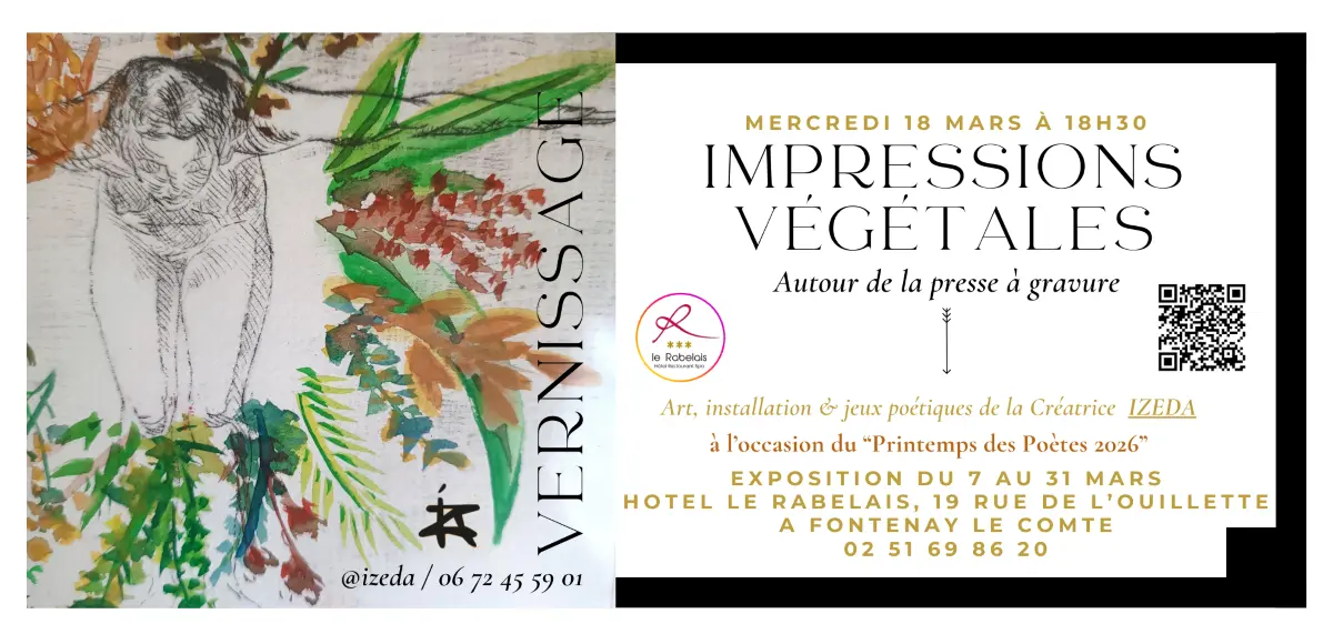 invitation vernissage izeda Imp.Végé.