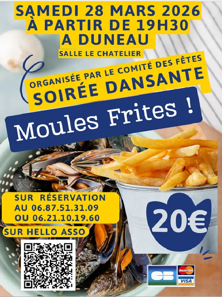 Soirée dansante et moules frites