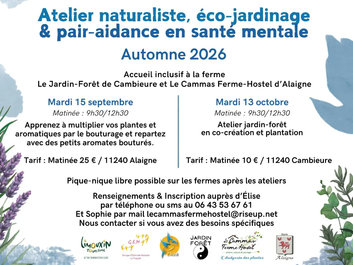 Atelier bouturage