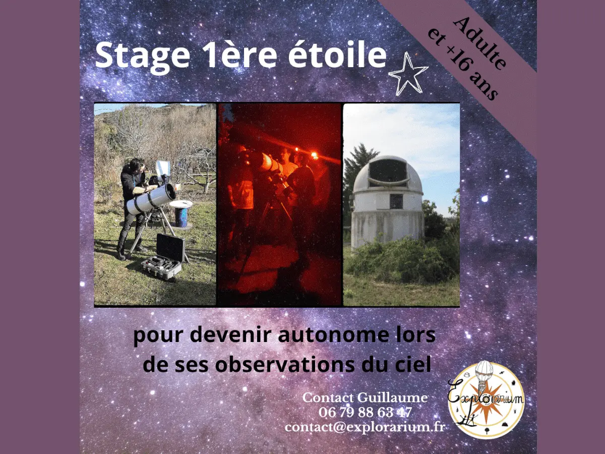 Formation Astronomie 1er étoile