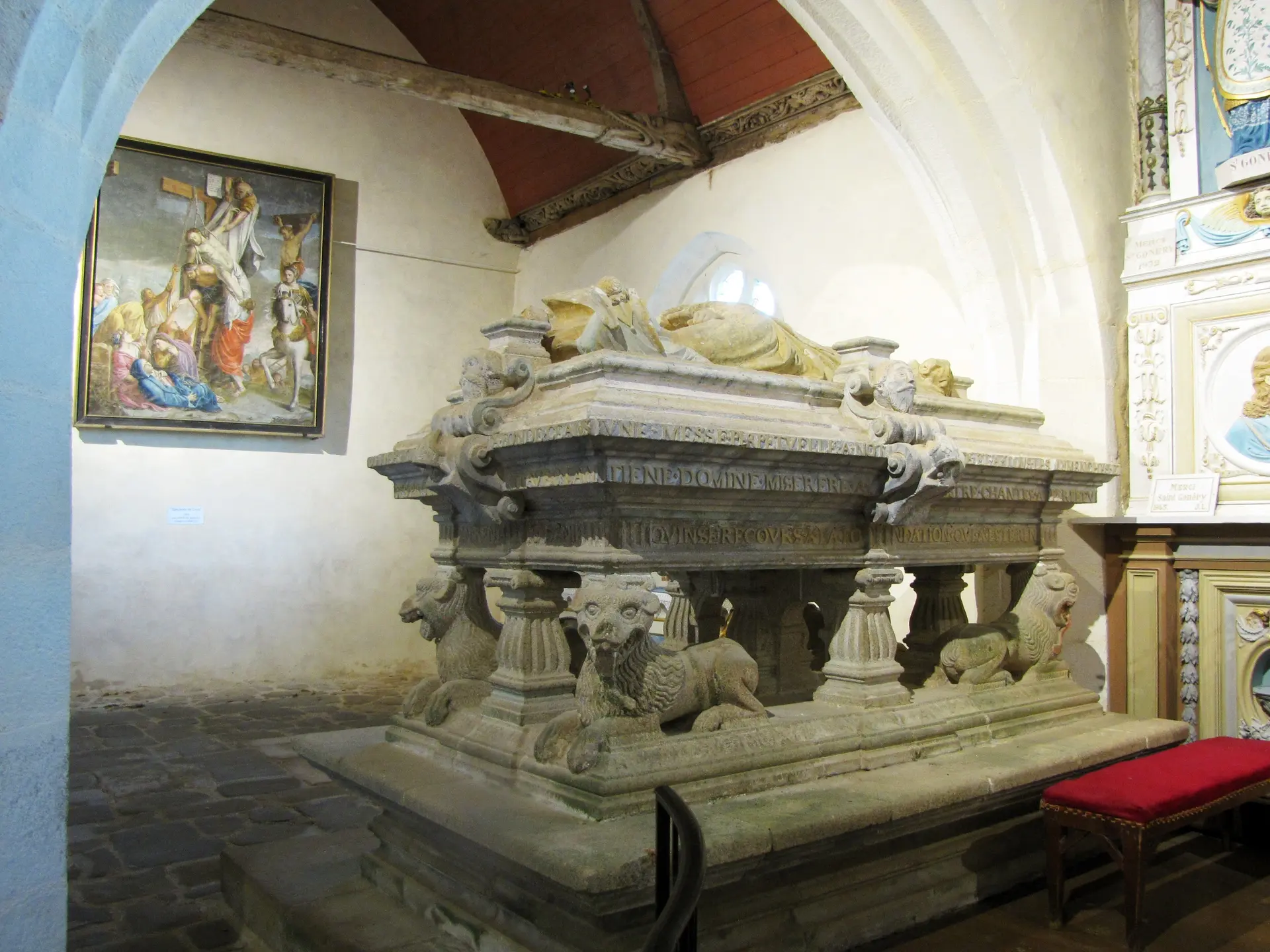 Le tombeau de l'évêque