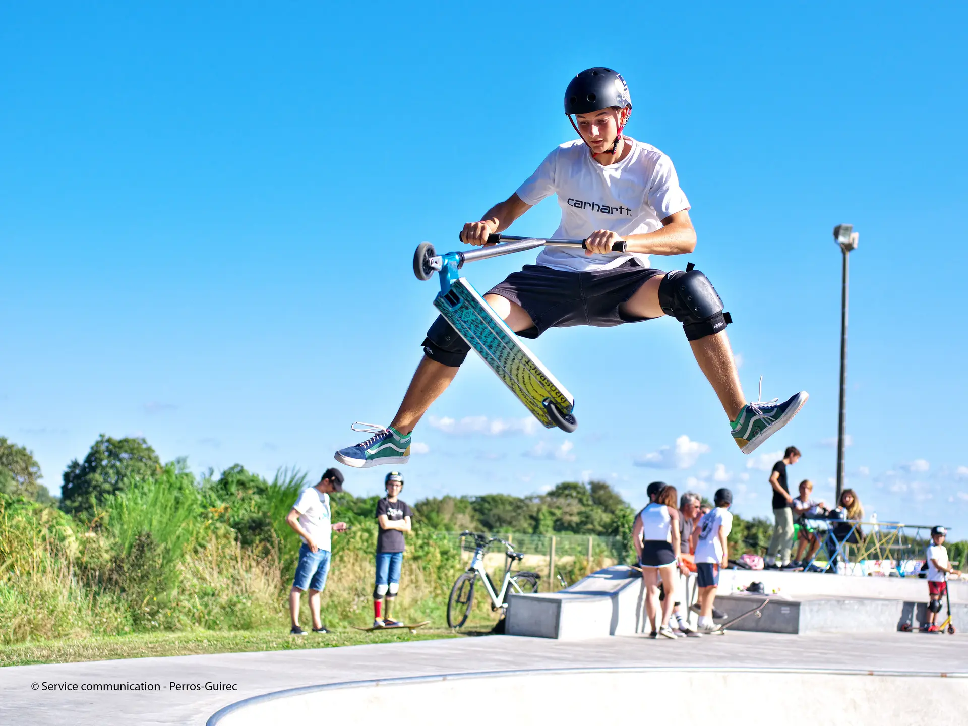 Trottinette au Granitpark