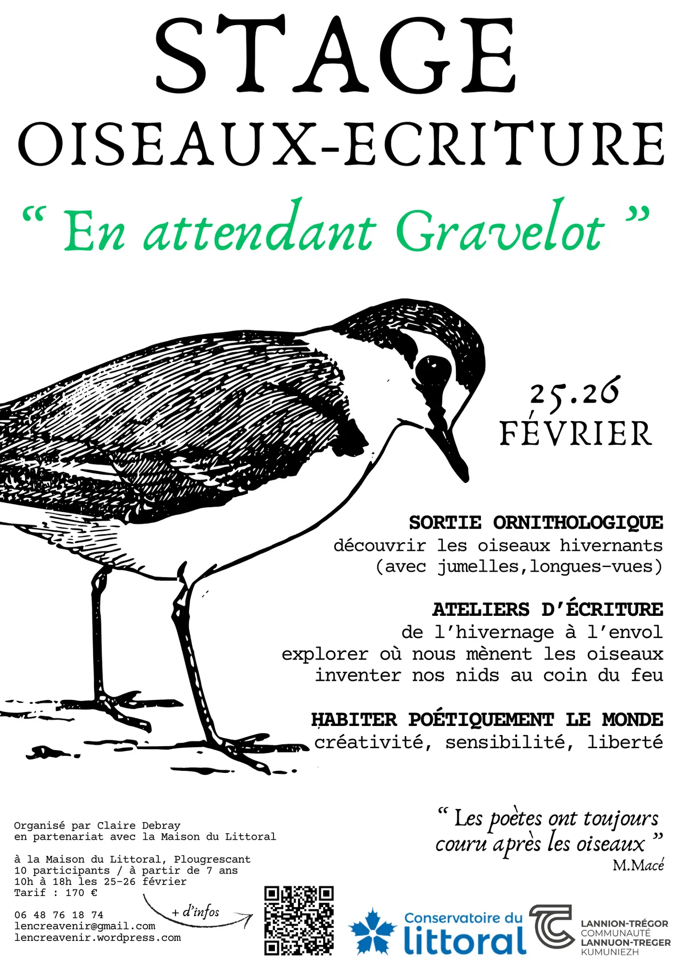 Stage oiseaux et écriture