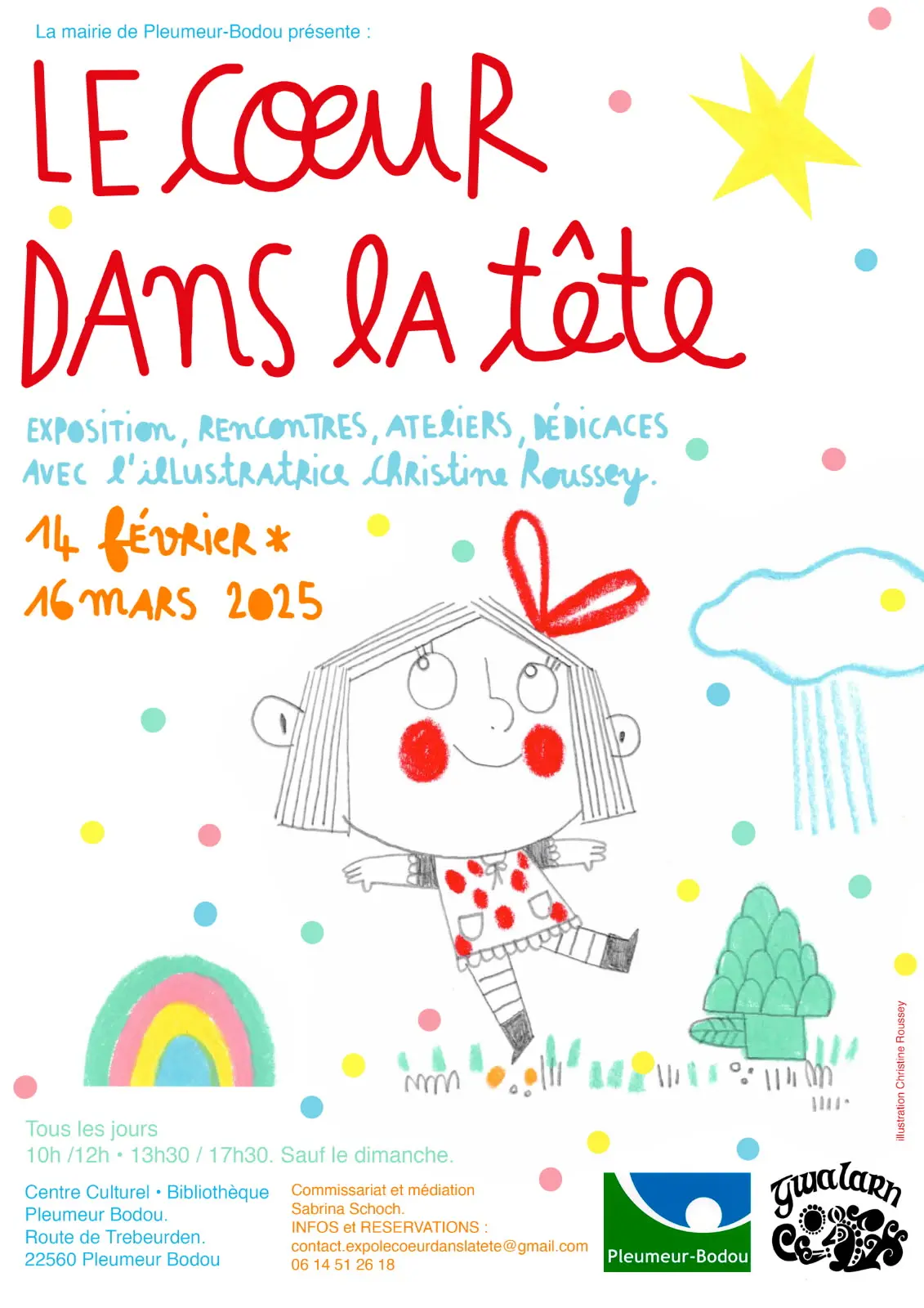 Affiche_Exposition_Le coeur dans la tête_Christine_ROUSSEY_2025