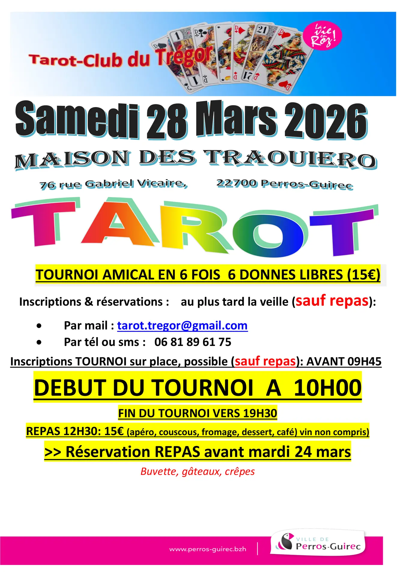 Affiche TAROT 28mars2026 TRAOUIERO