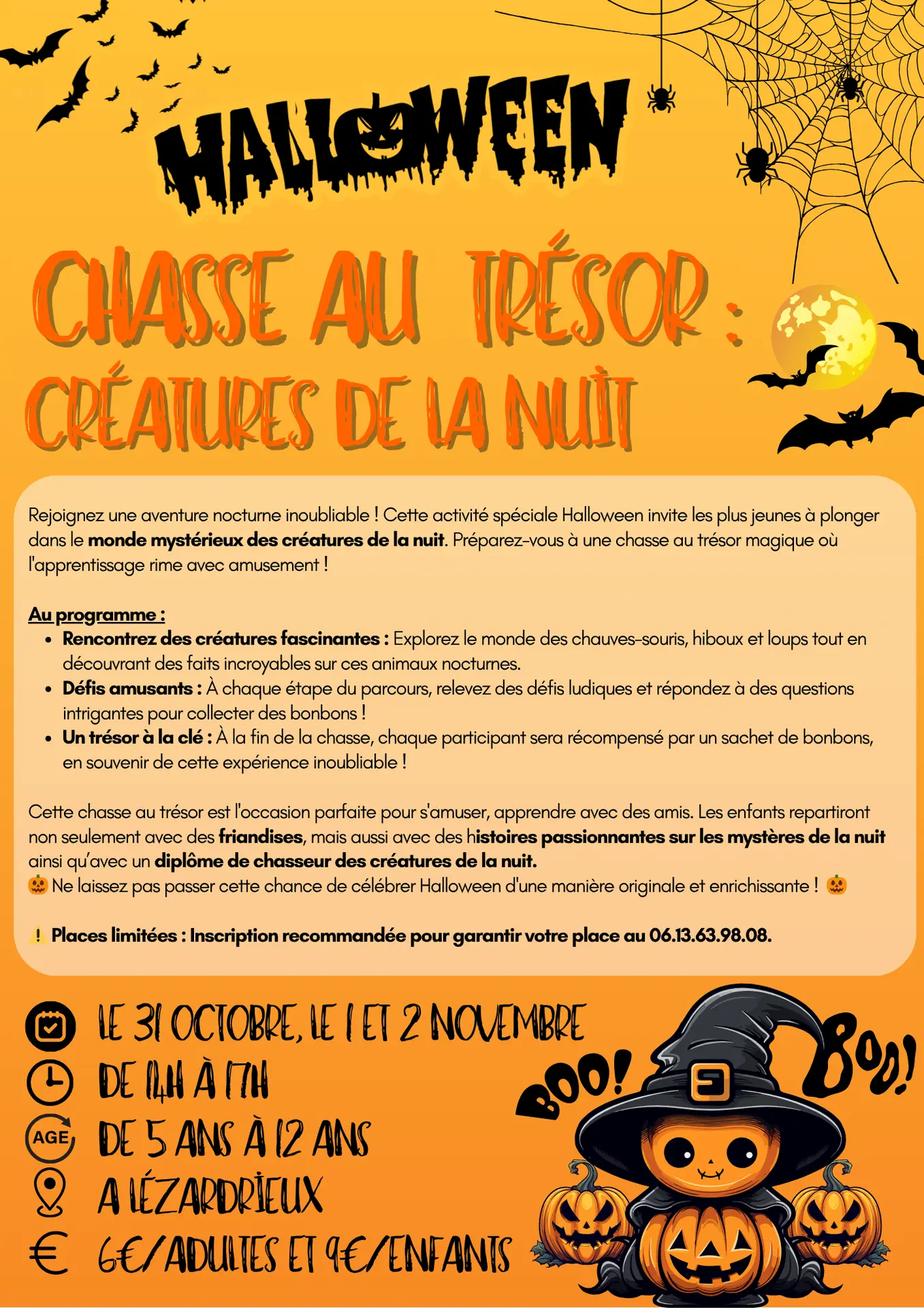 Chasse au trésor : créatures de la nuit