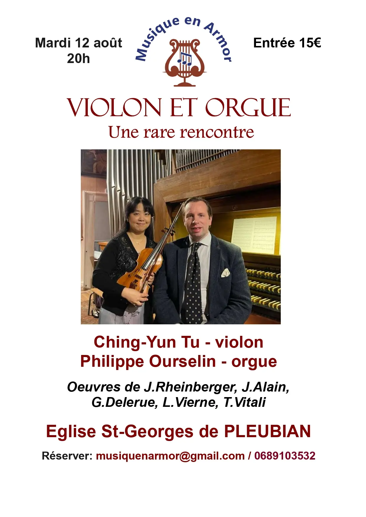 Affiche du concert