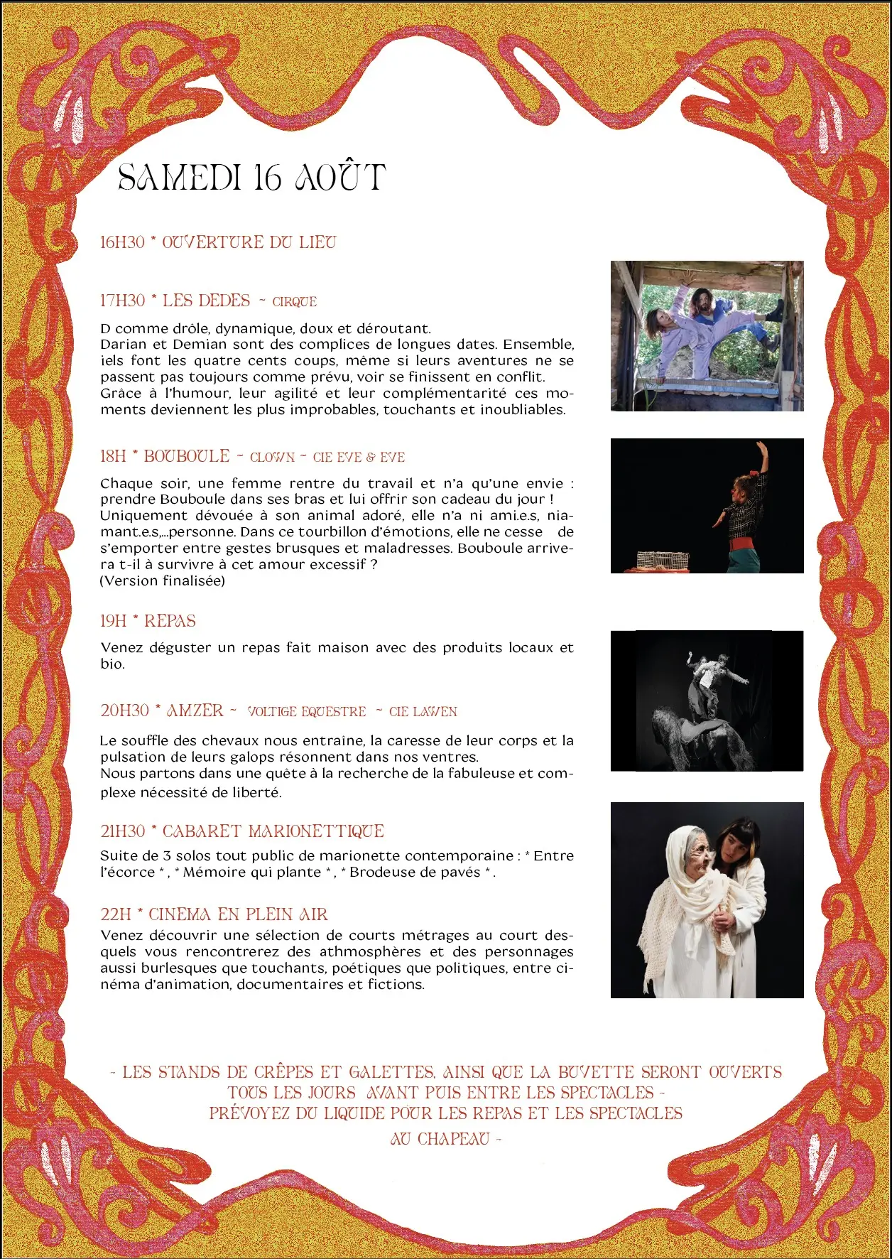 Programmation Samedi