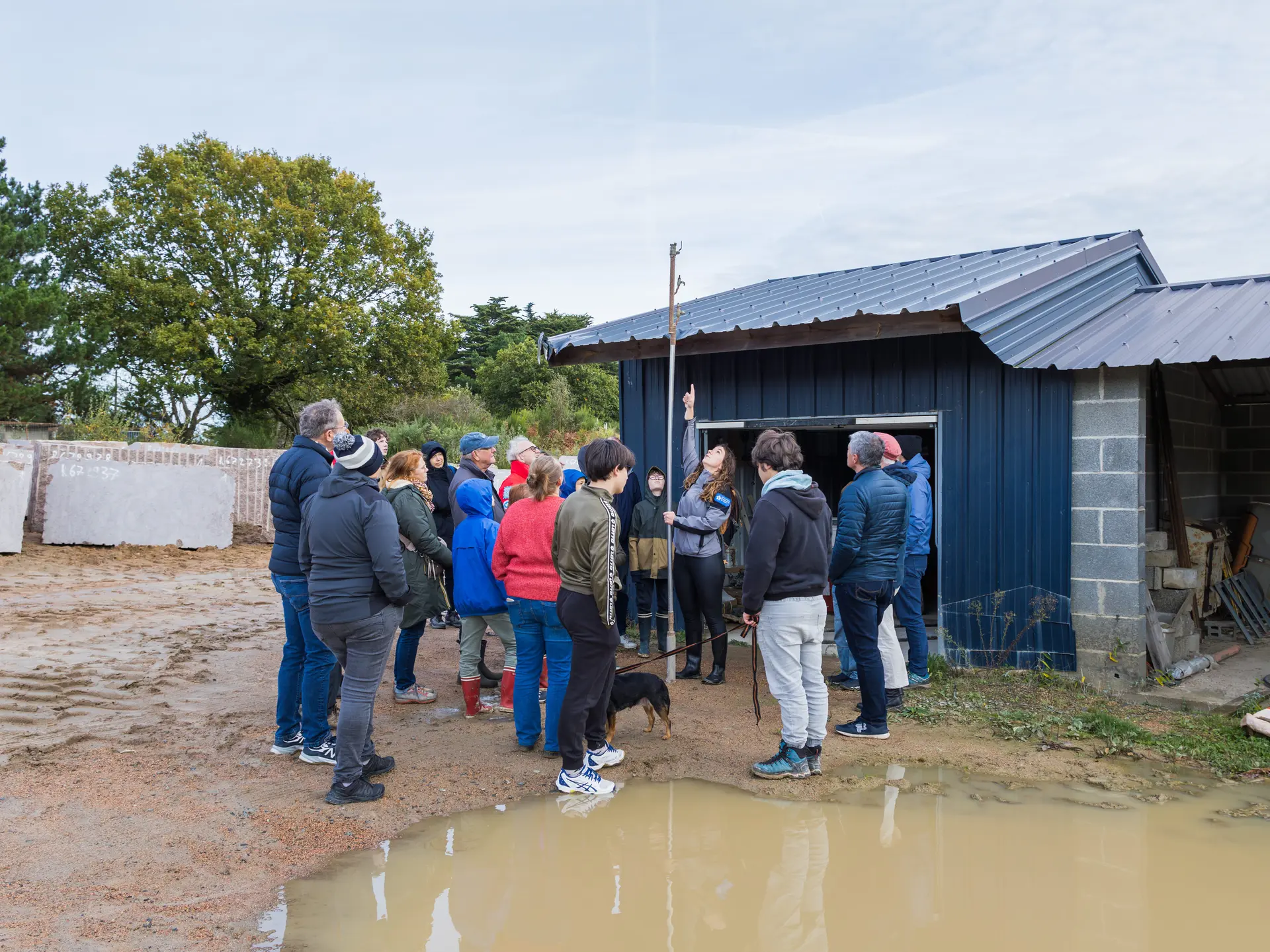 Visite d'une carrière de granit rose