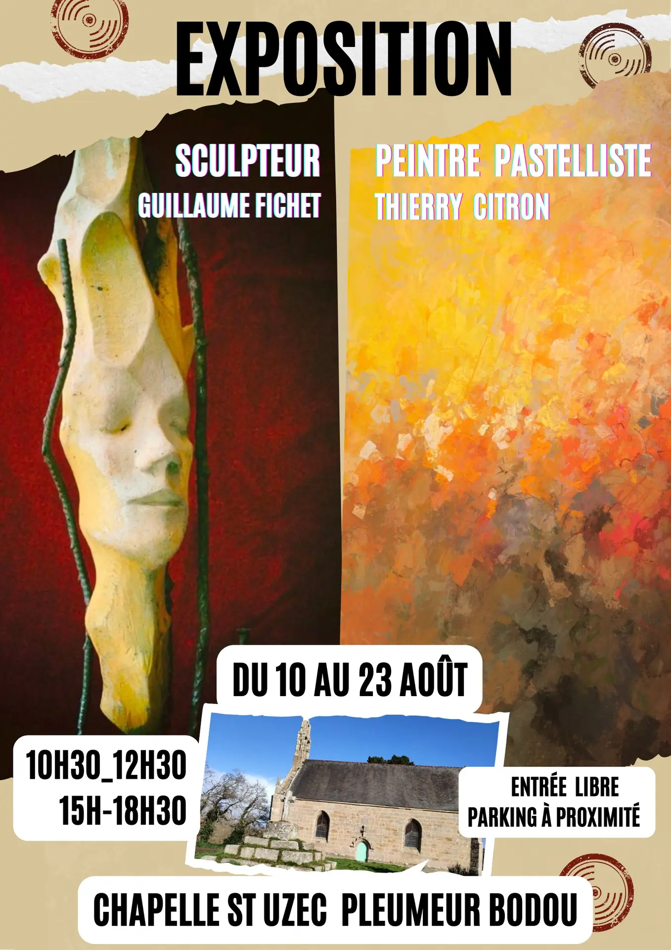 Exposition sculptures - peintures - pastels