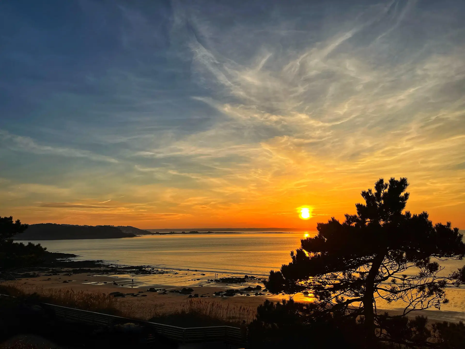 Coucher-de-soleil-a-Beg-Leguer-Lannion