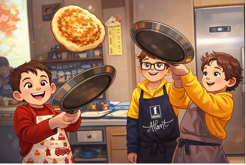 Chandeleur enfants Concours lancer de crêpes...et mini crêpes party