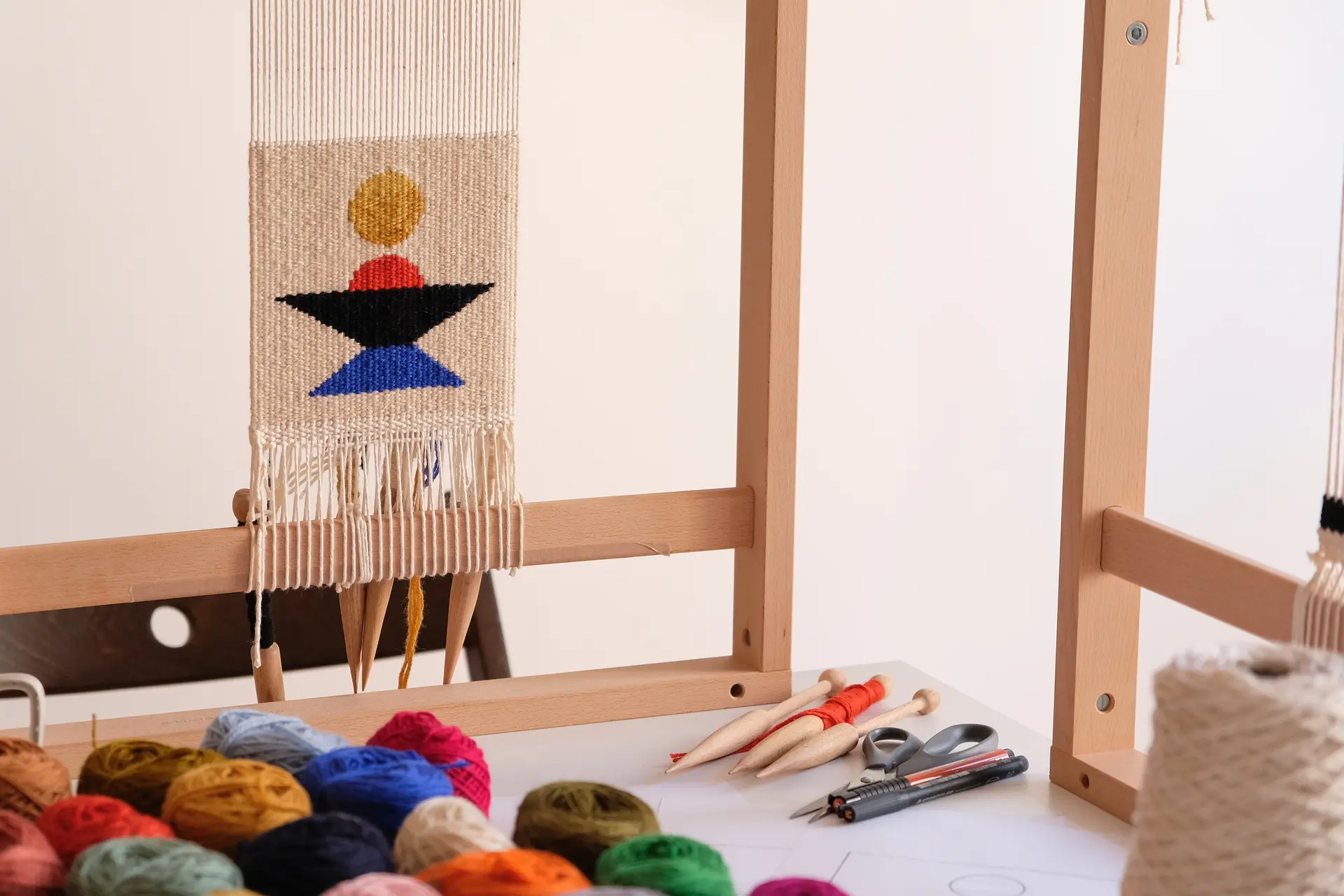 Stage de tissage de tapisserie