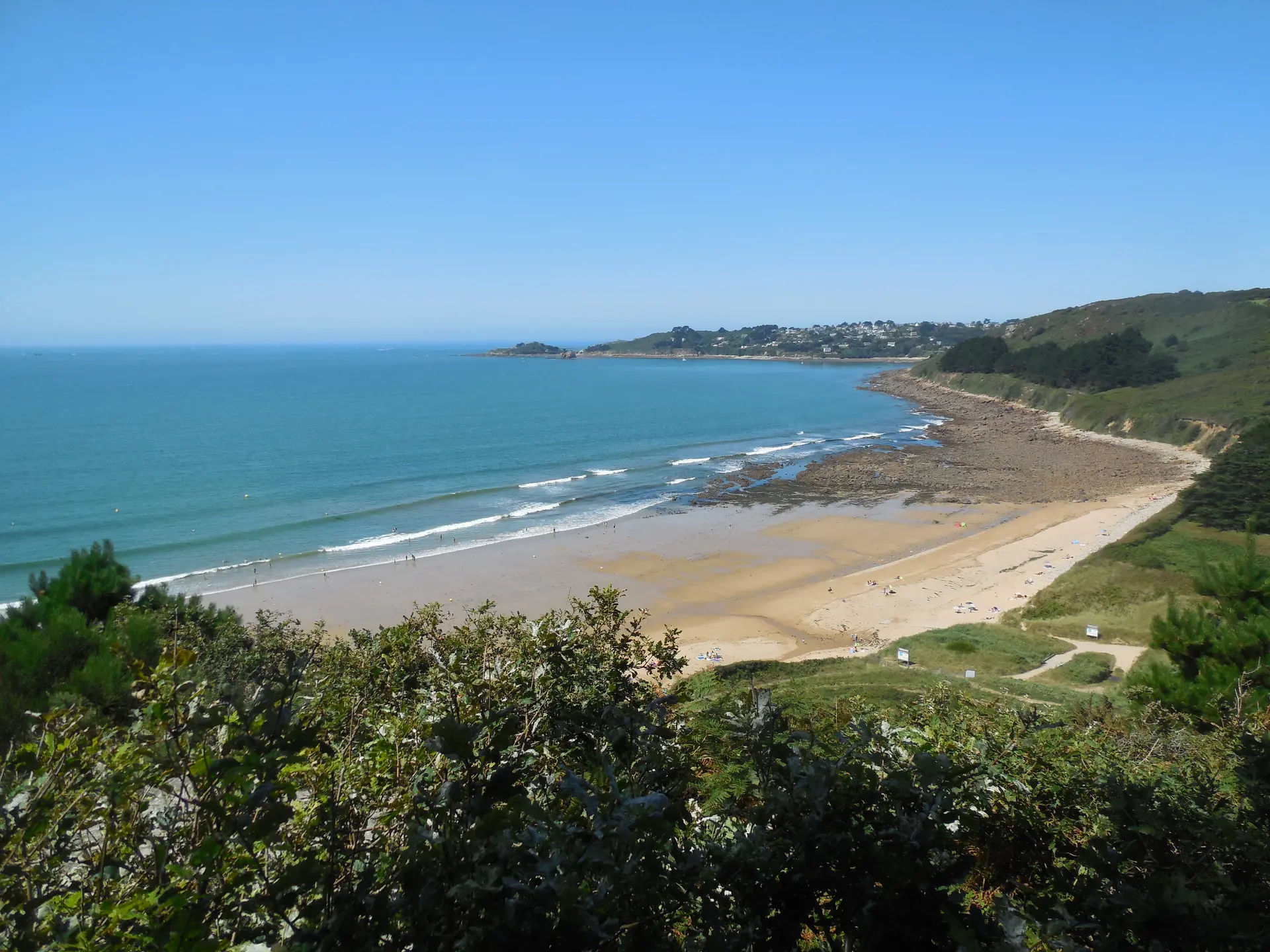 vue plage Goas lagorn