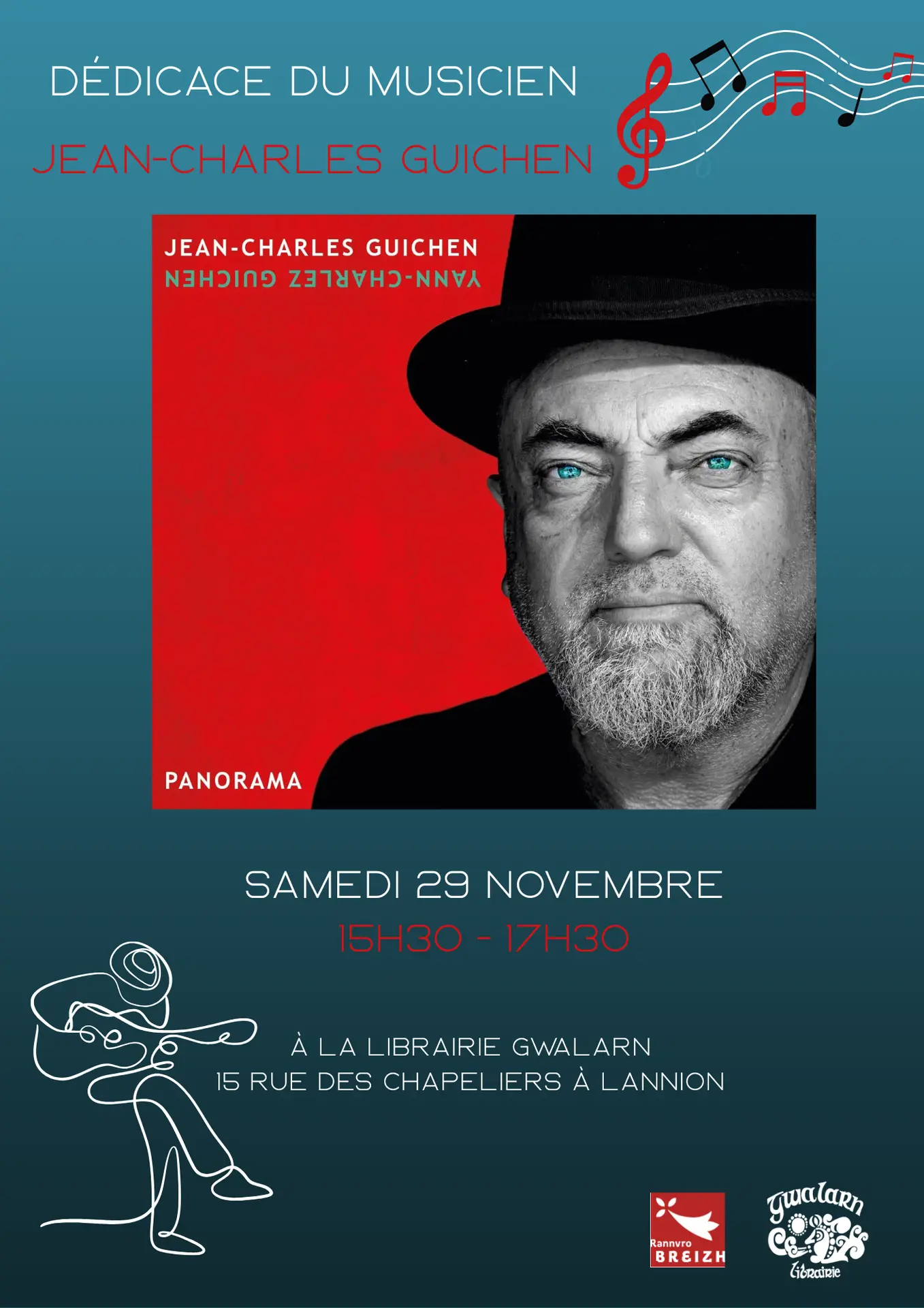 Dédicace du musicien Jean-Charles Guichen - 1