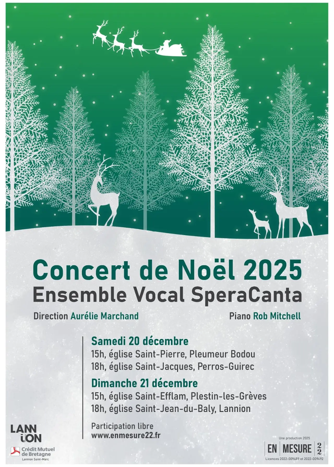 Ensemble Vocal Speracanta - Concerts de Noël 2025
