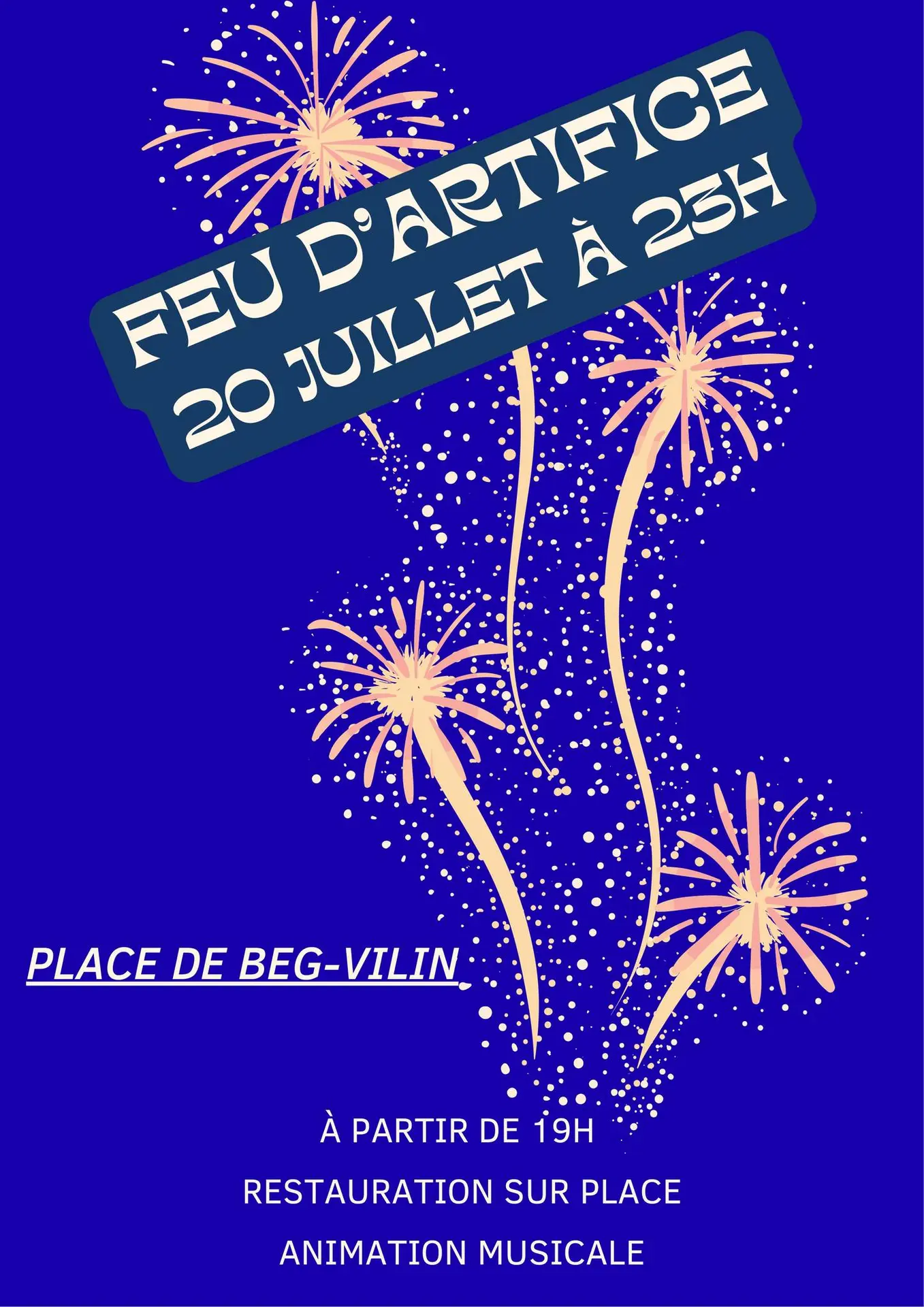 Feu d'artifice Beg Vilin