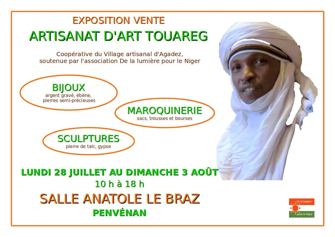 Expo/vente artisanat Touareg été 2025