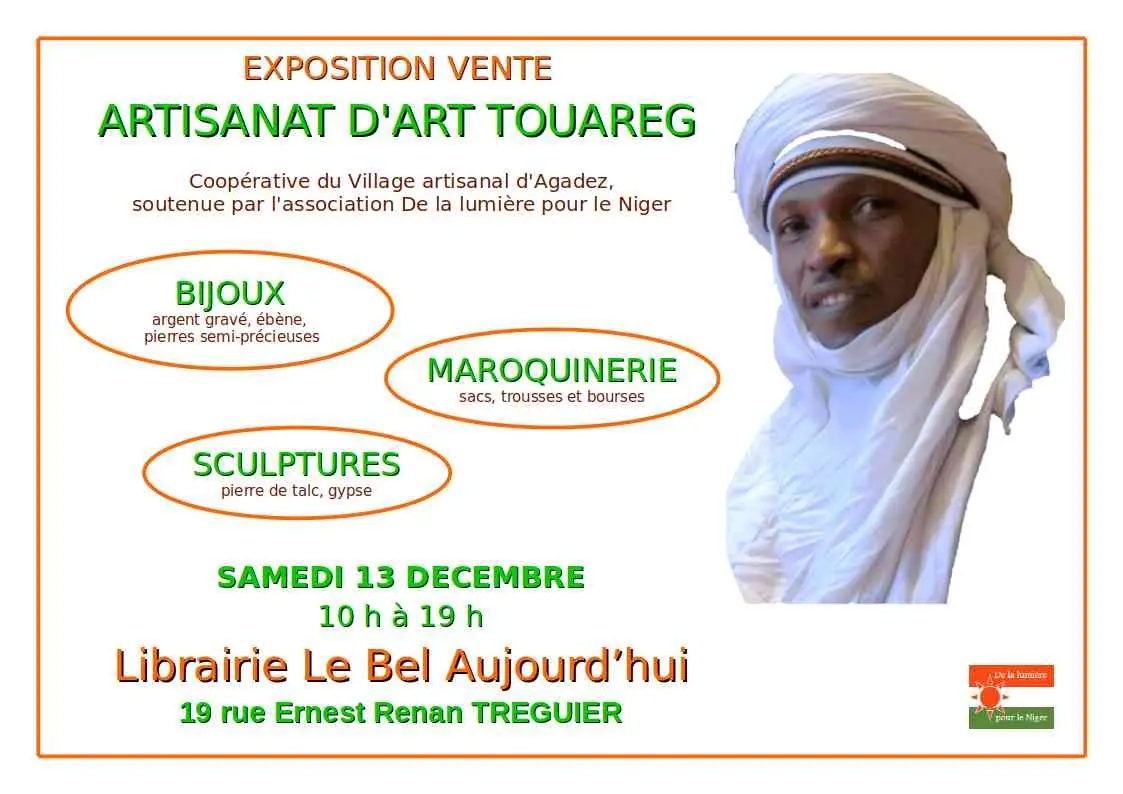 Expo/vente d’artisanat d’art Touareg hiver 2025