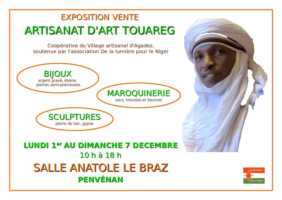 Expo/vente d’artisanat d’art Touareg hiver 2025