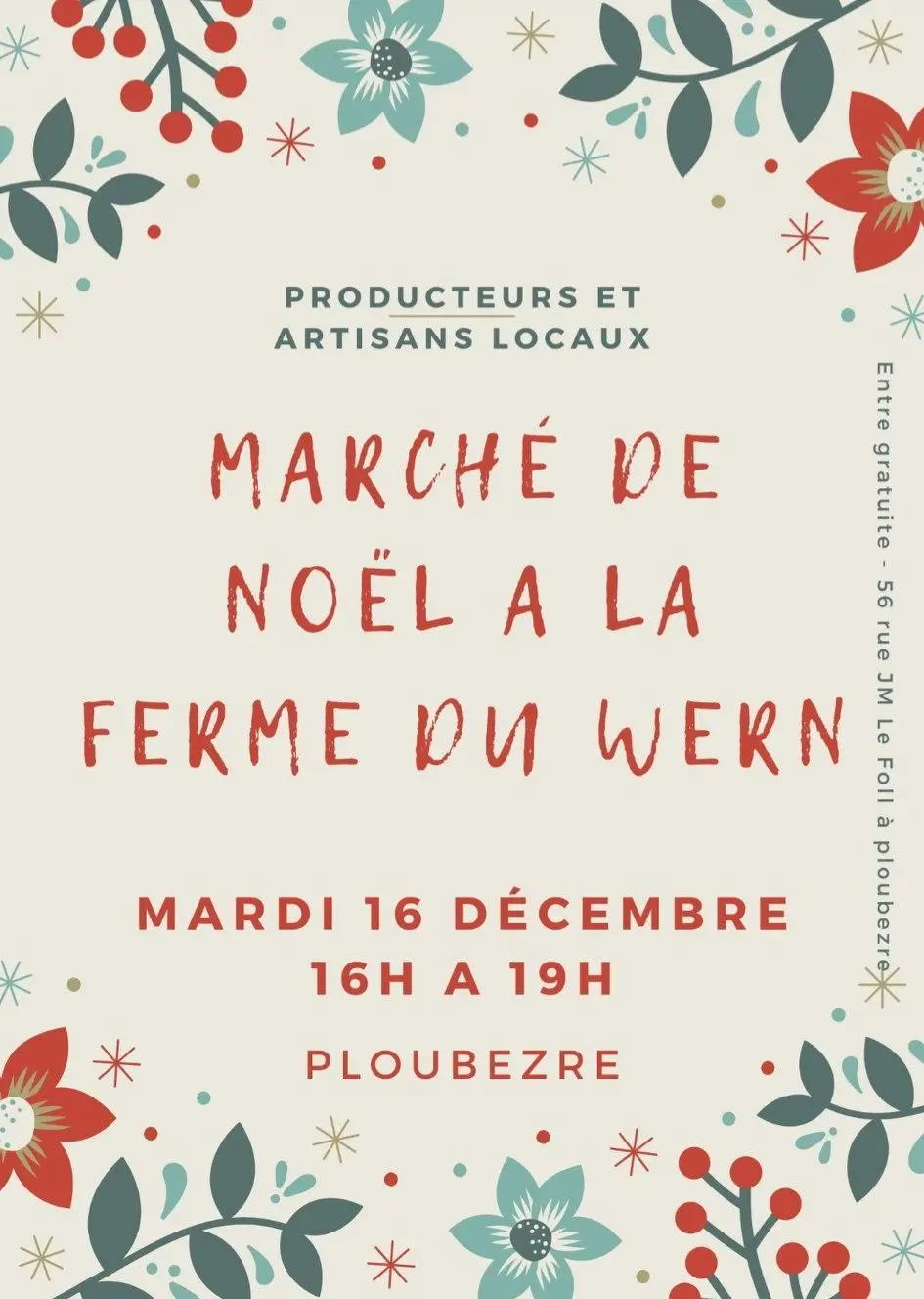 Marché de Noël à la Ferme du Wern