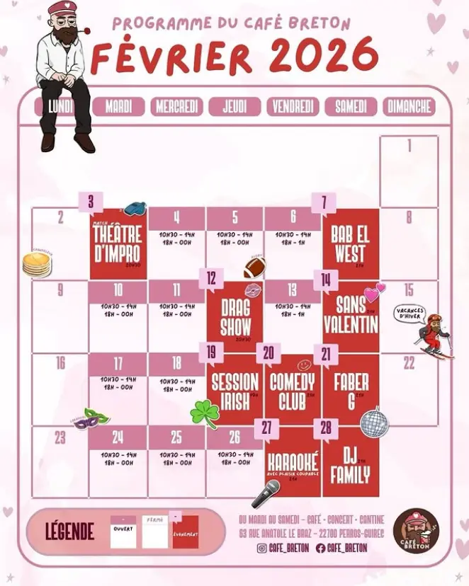 Programme de février